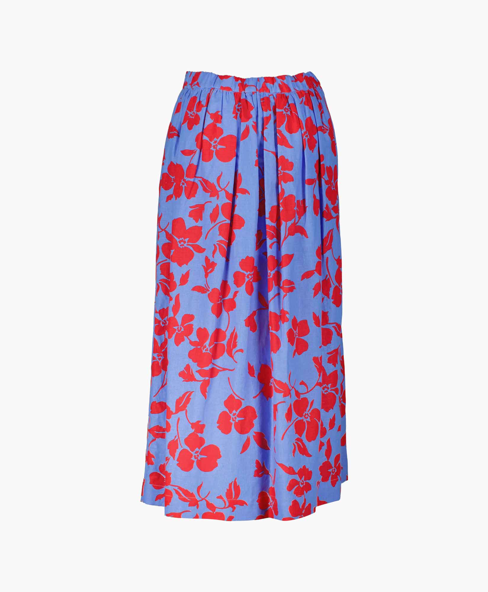 Maxmara Weekend Midi Rok Cannes Blauw dessin