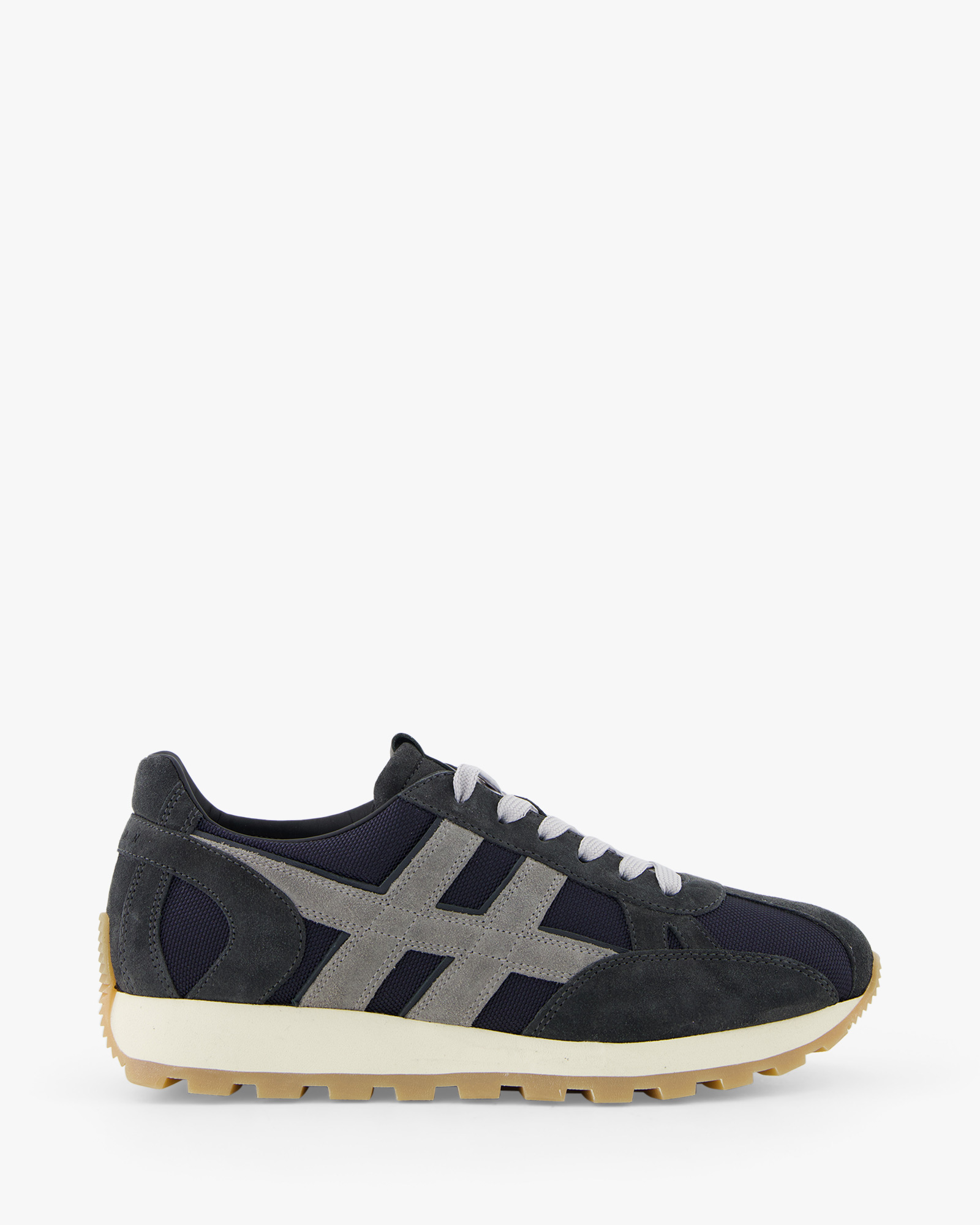 Sneaker H671 Allacciato Tess Slash Donker Blauw