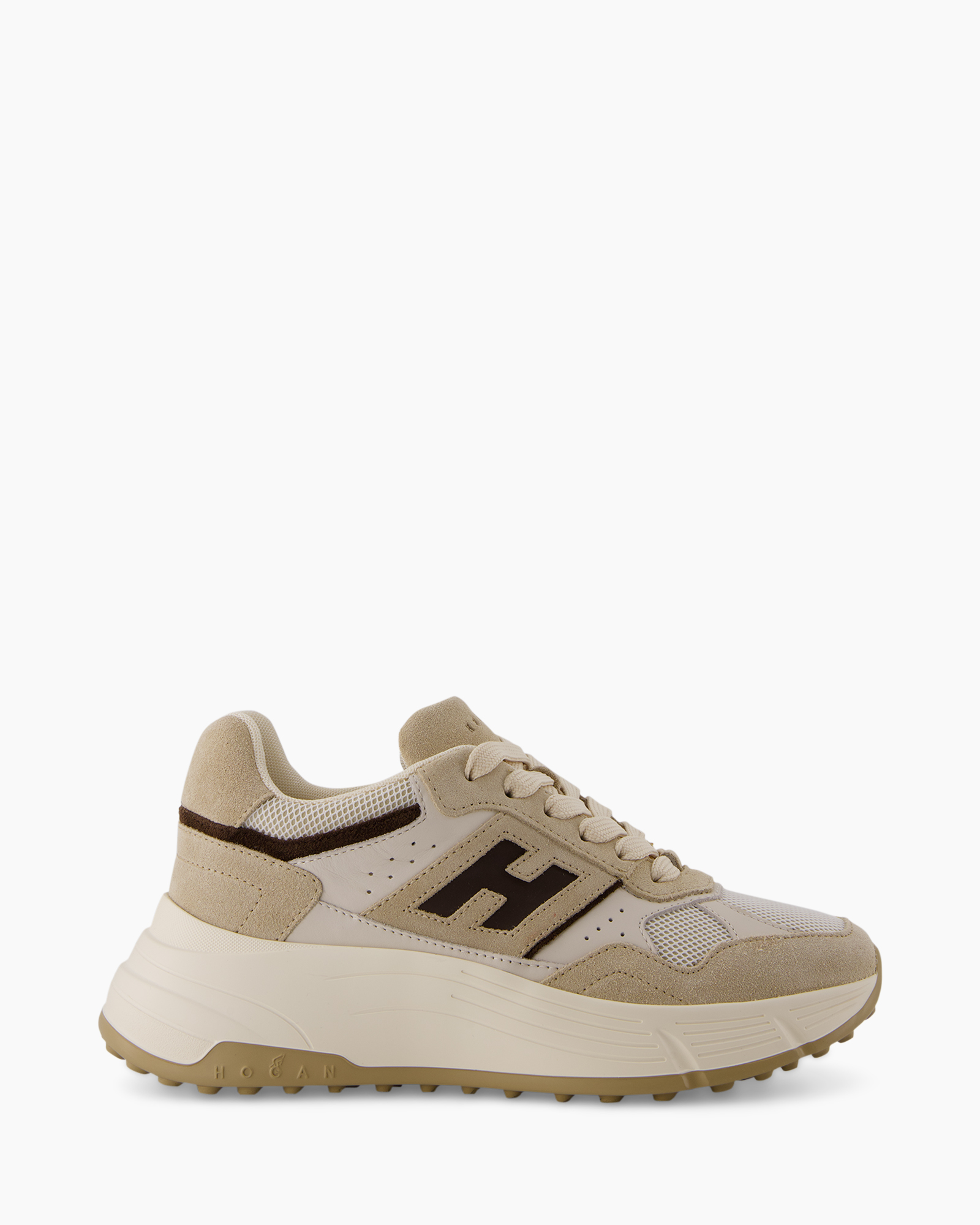 Sneaker H669 Allacciato Beige
