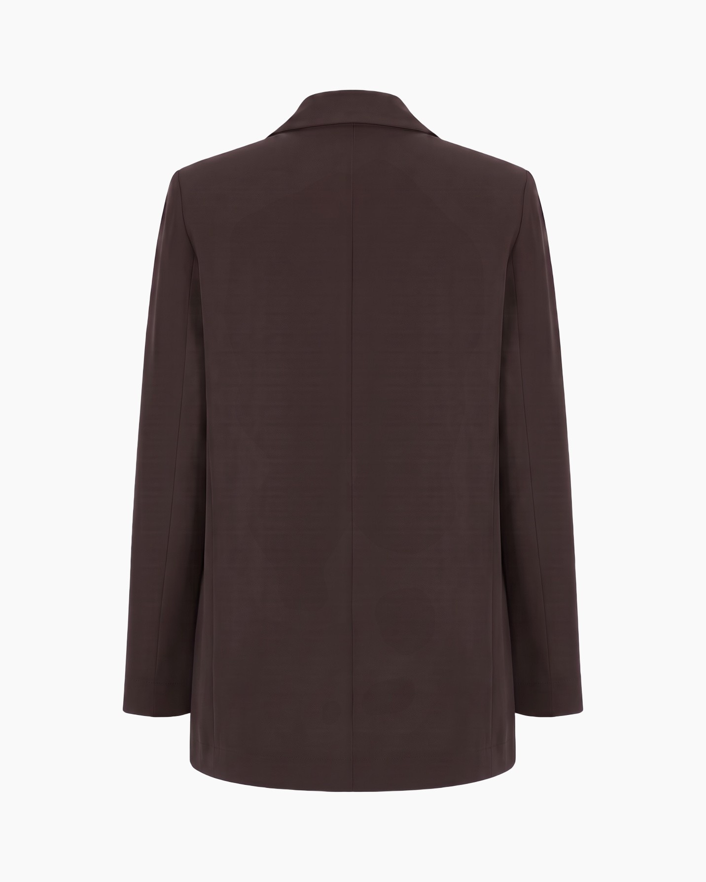 Blazer, Donkerbruin, Enkele rij knopen, Puntrevers, Paspelzakken
