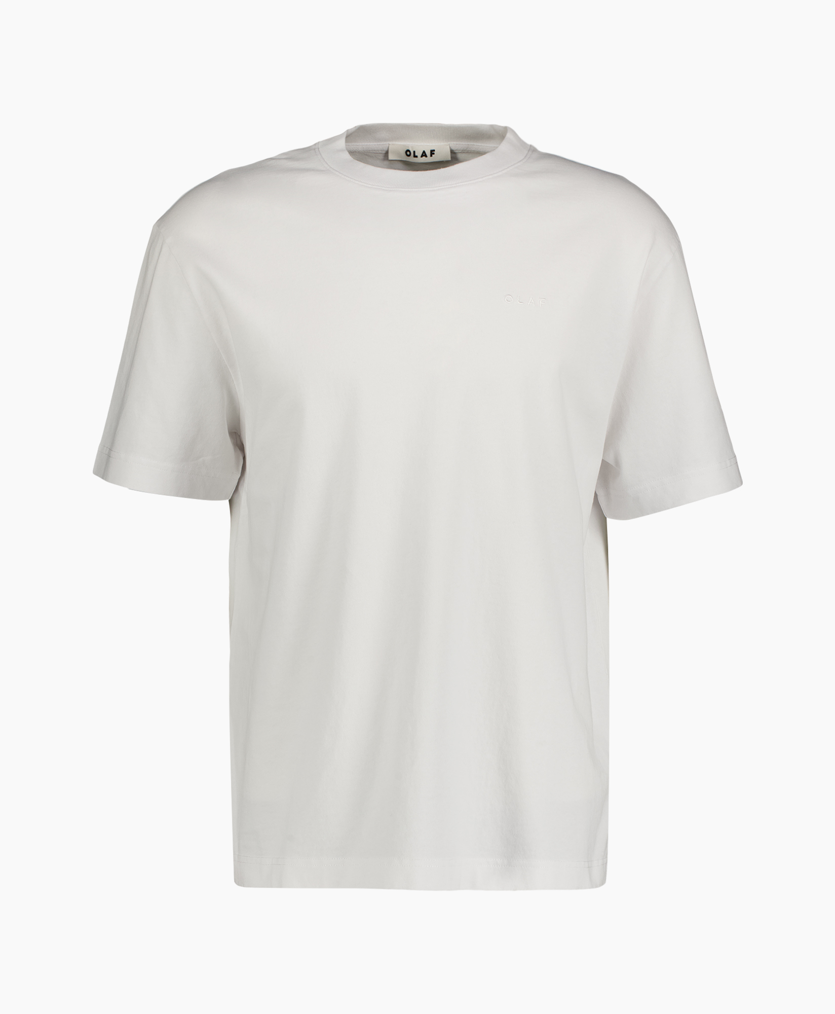 t-shirt, rugged print achterzijde, korte mouwen, wit, veelkleurig