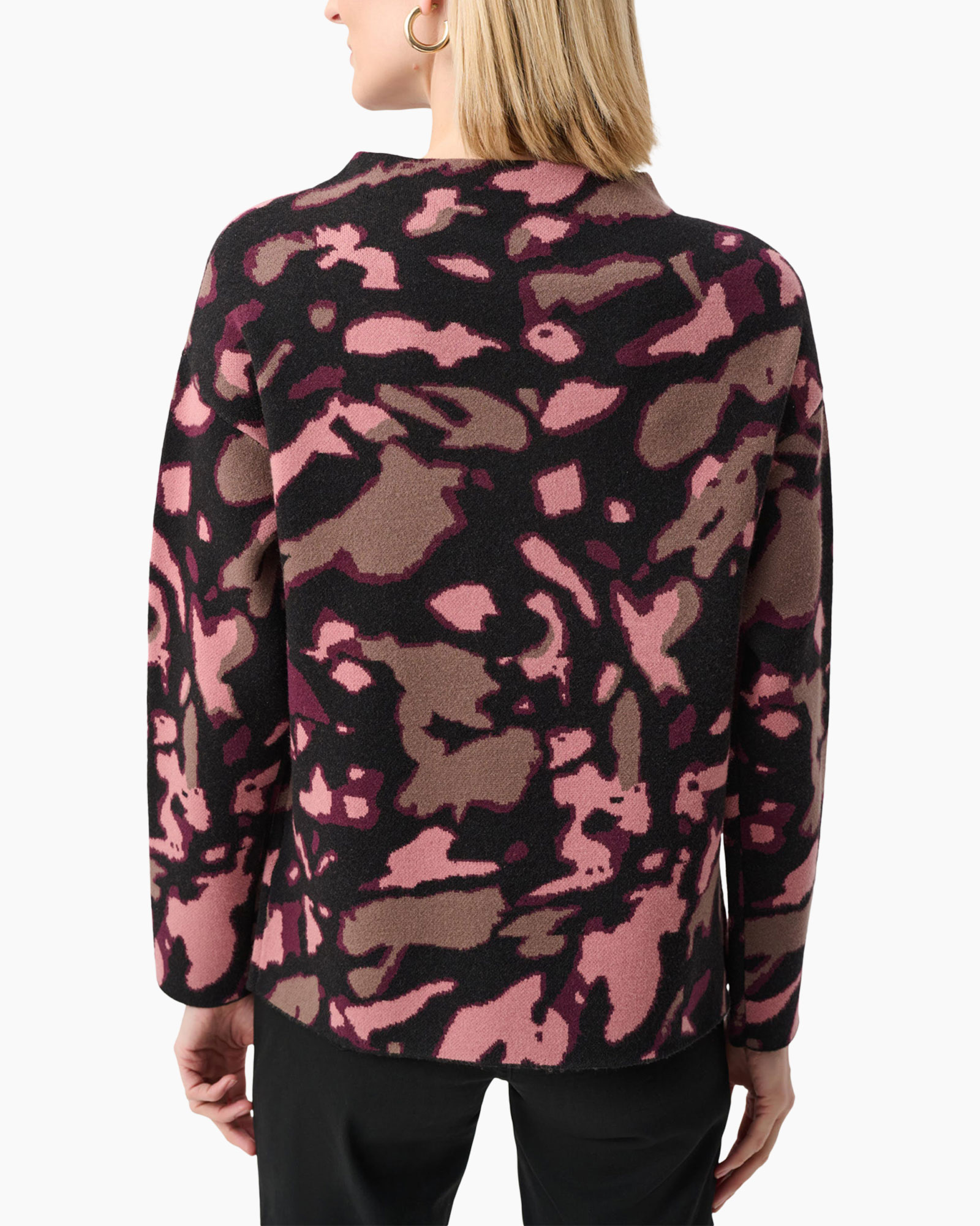 trui, kamouflage, desingpatroon, roze, zwart