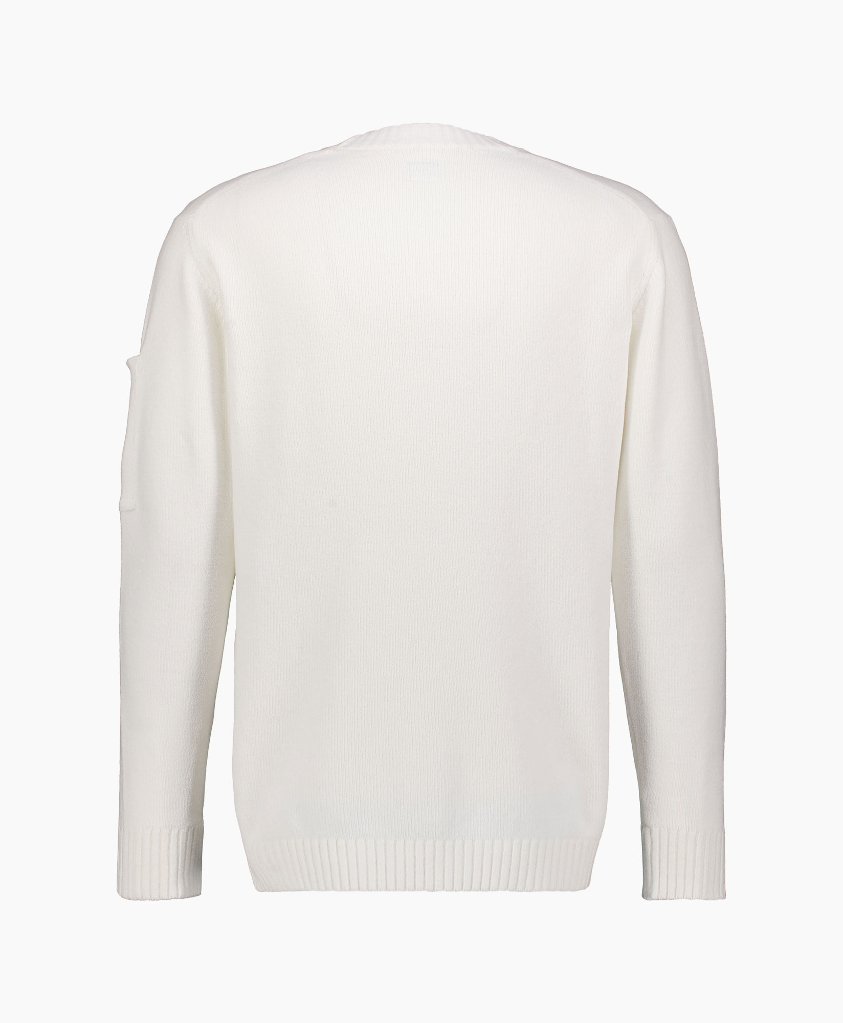 Pullover Chenille Cotton Ronde Hals Off White