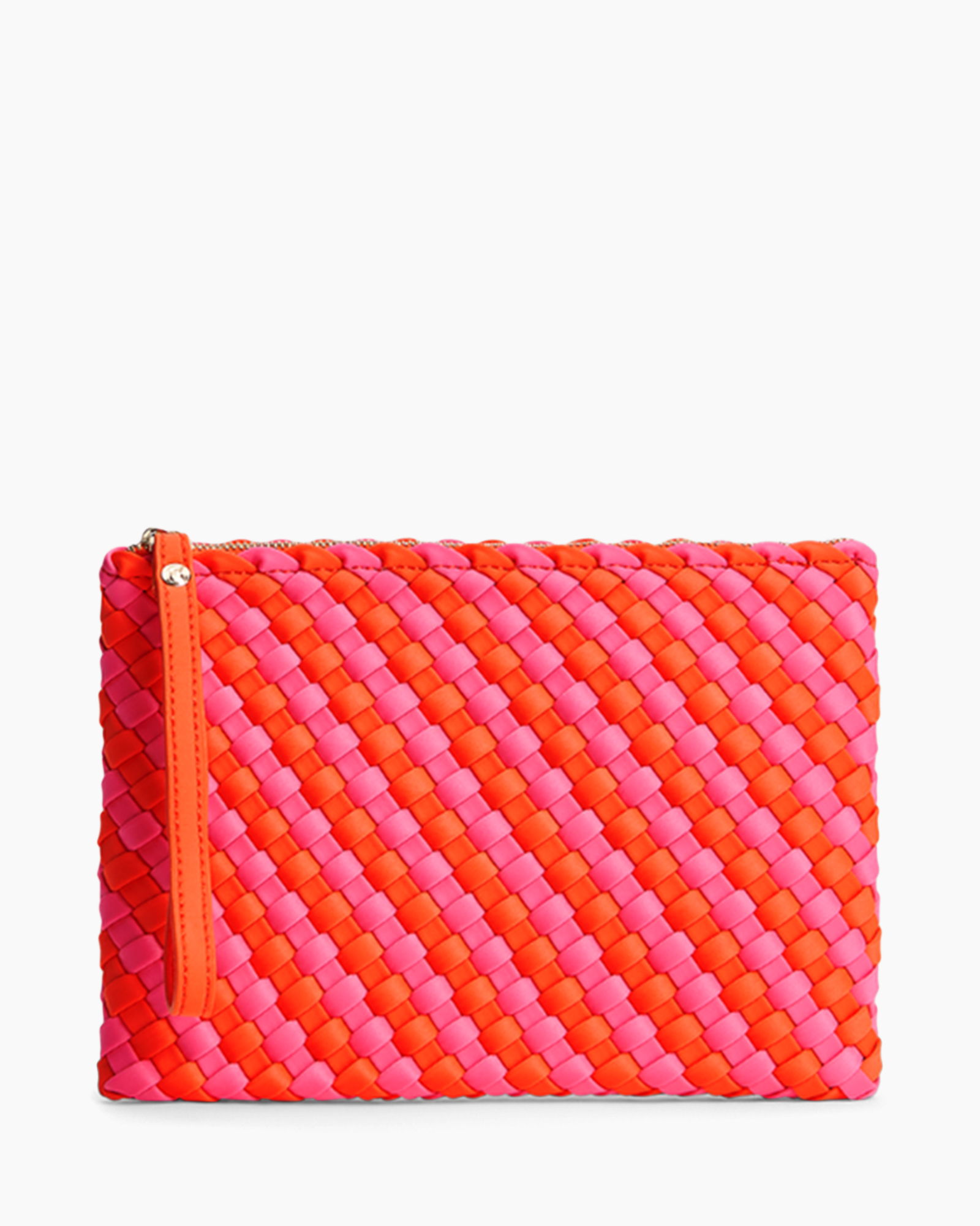 clutch, portemonnee, portemonnee, geweven, zigzag
