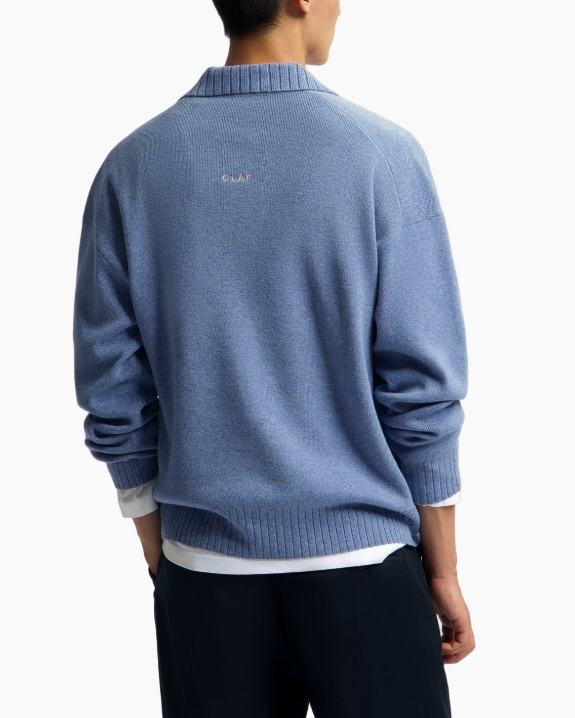 pullover, blauw, trui,  breisel, zakje-accessoire