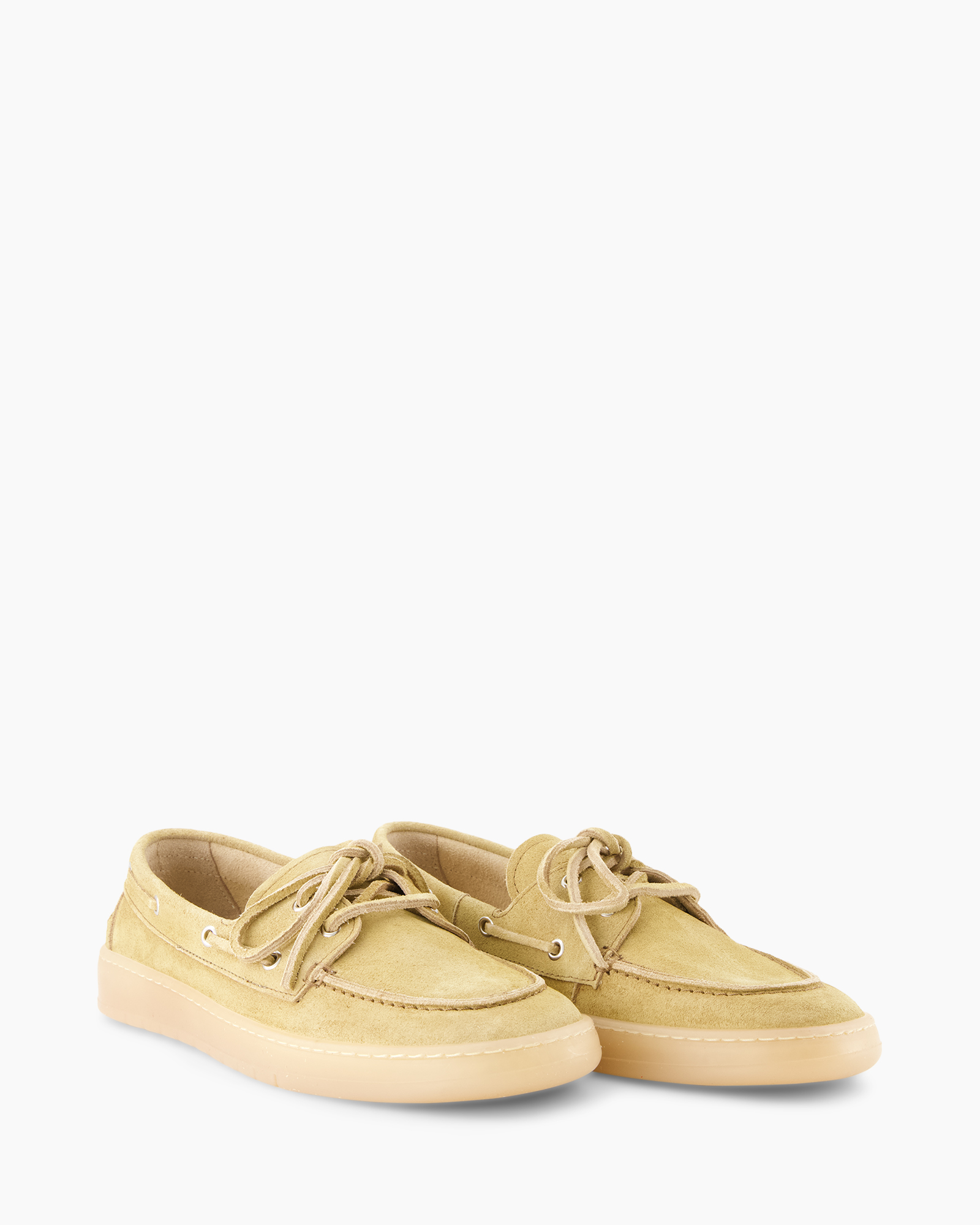 pyke mocassin, suède schoenen, beige, veters, casual schoeisel