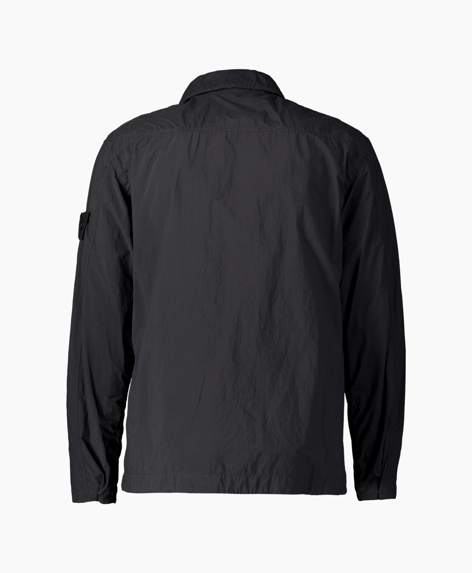 jas, anorak, knopenjas, lange mouw, donkere grijs