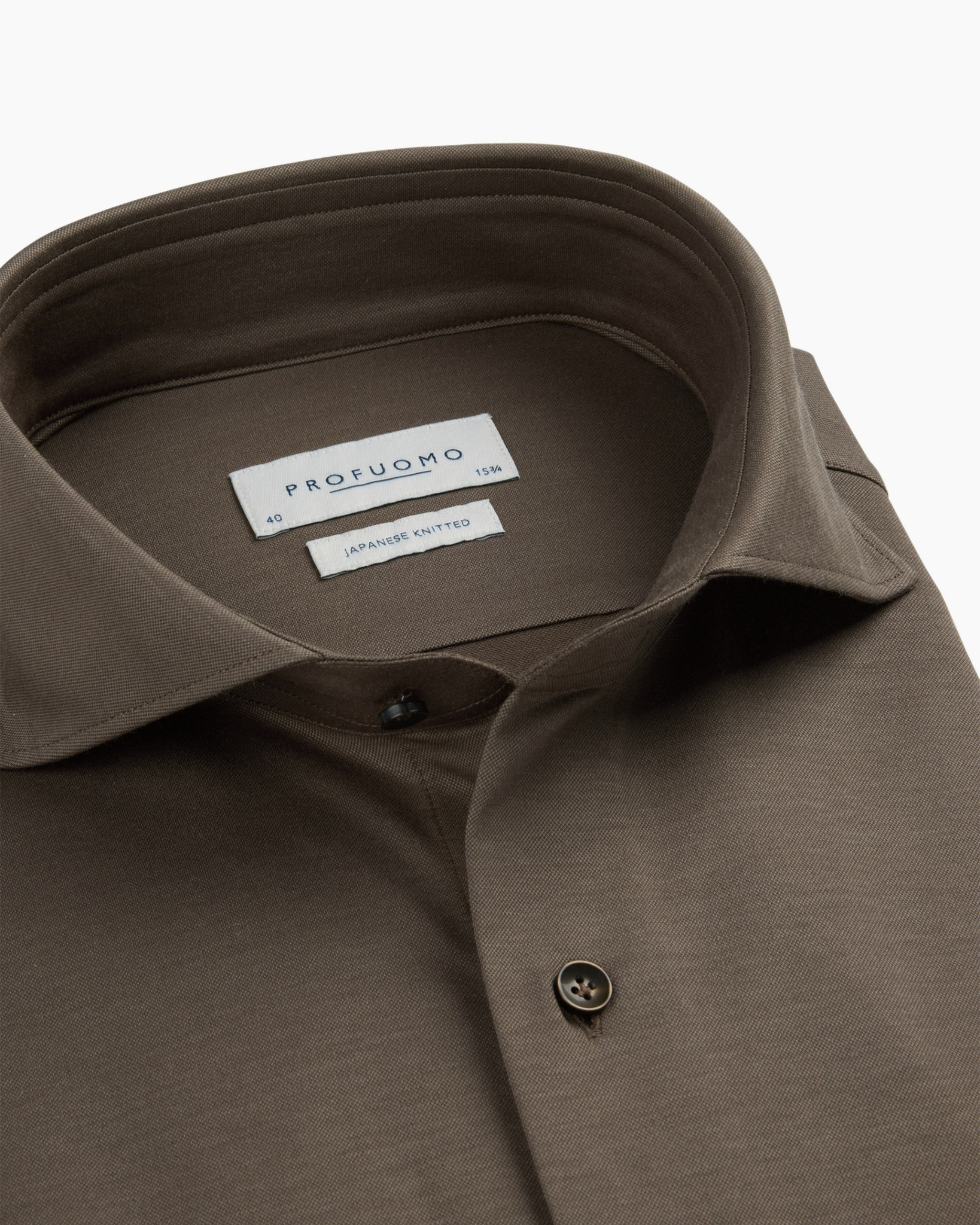 Overhemd  X-cutaway Sf L.brw Licht Bruin