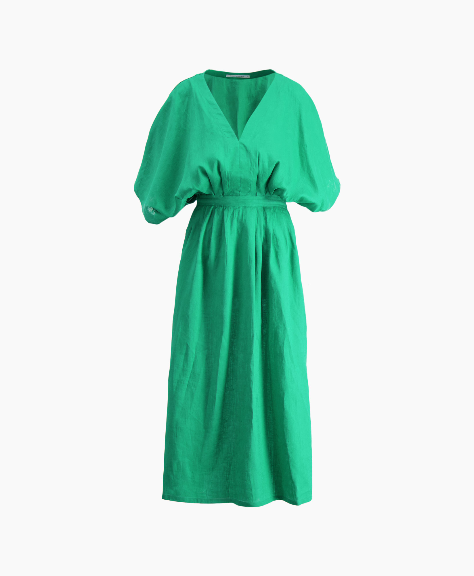 Greek Archaic Kori Maxi Jurk 130481 midden groen
