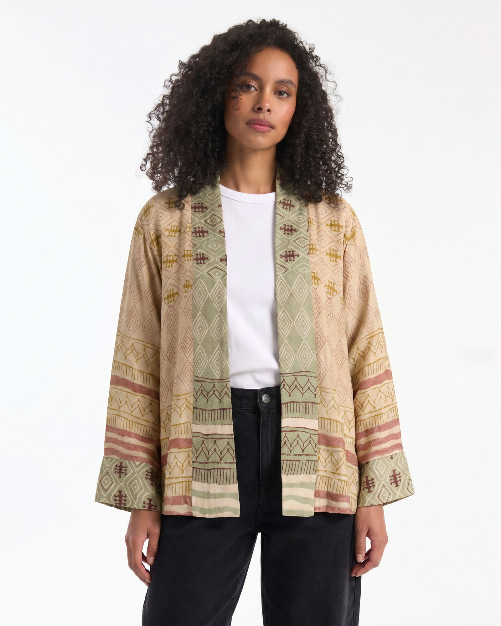 kimono, vest, kimono jas, patroon, bohemien stijl