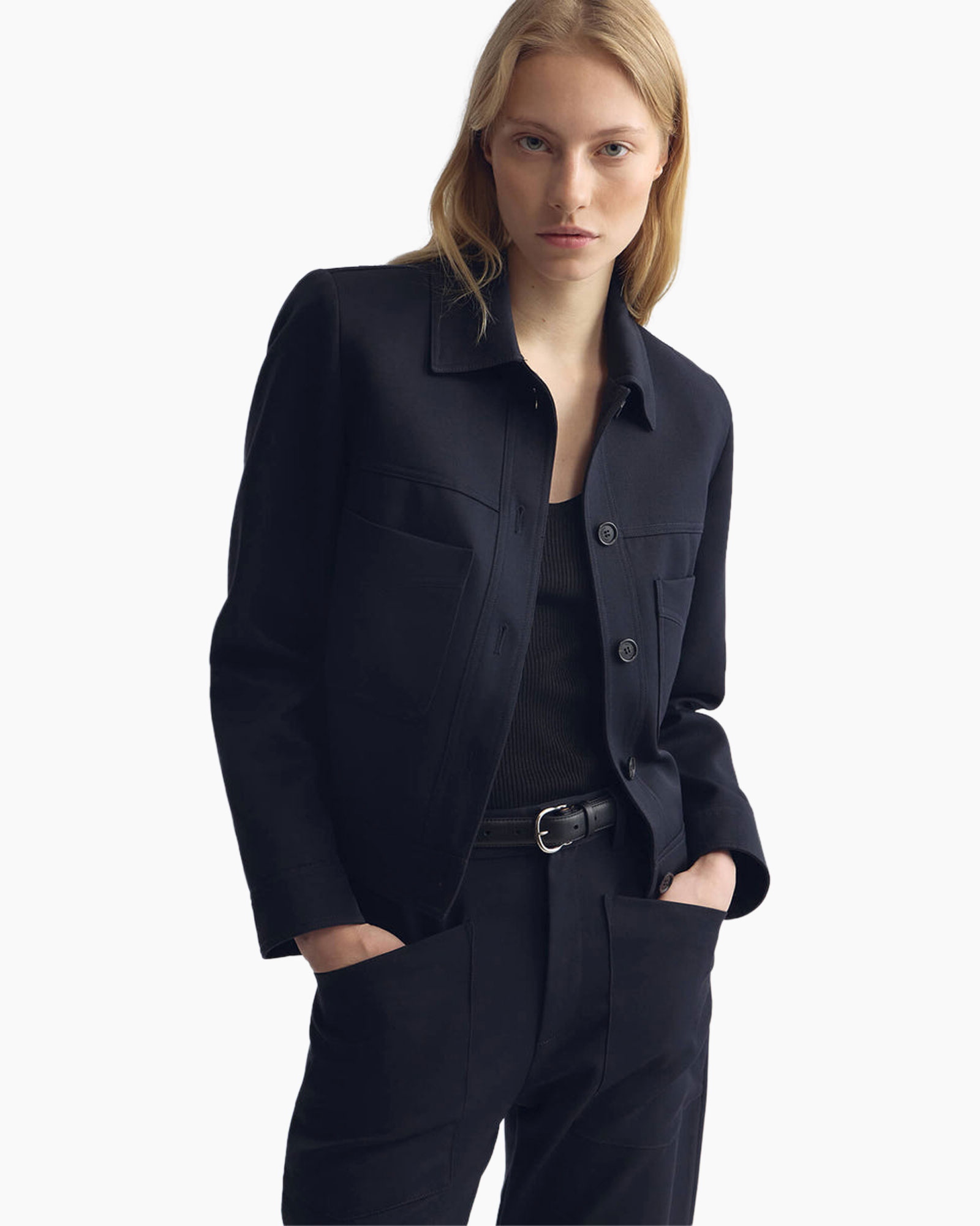 blazer, jacket, donker marineblauw, knopen, zakken
