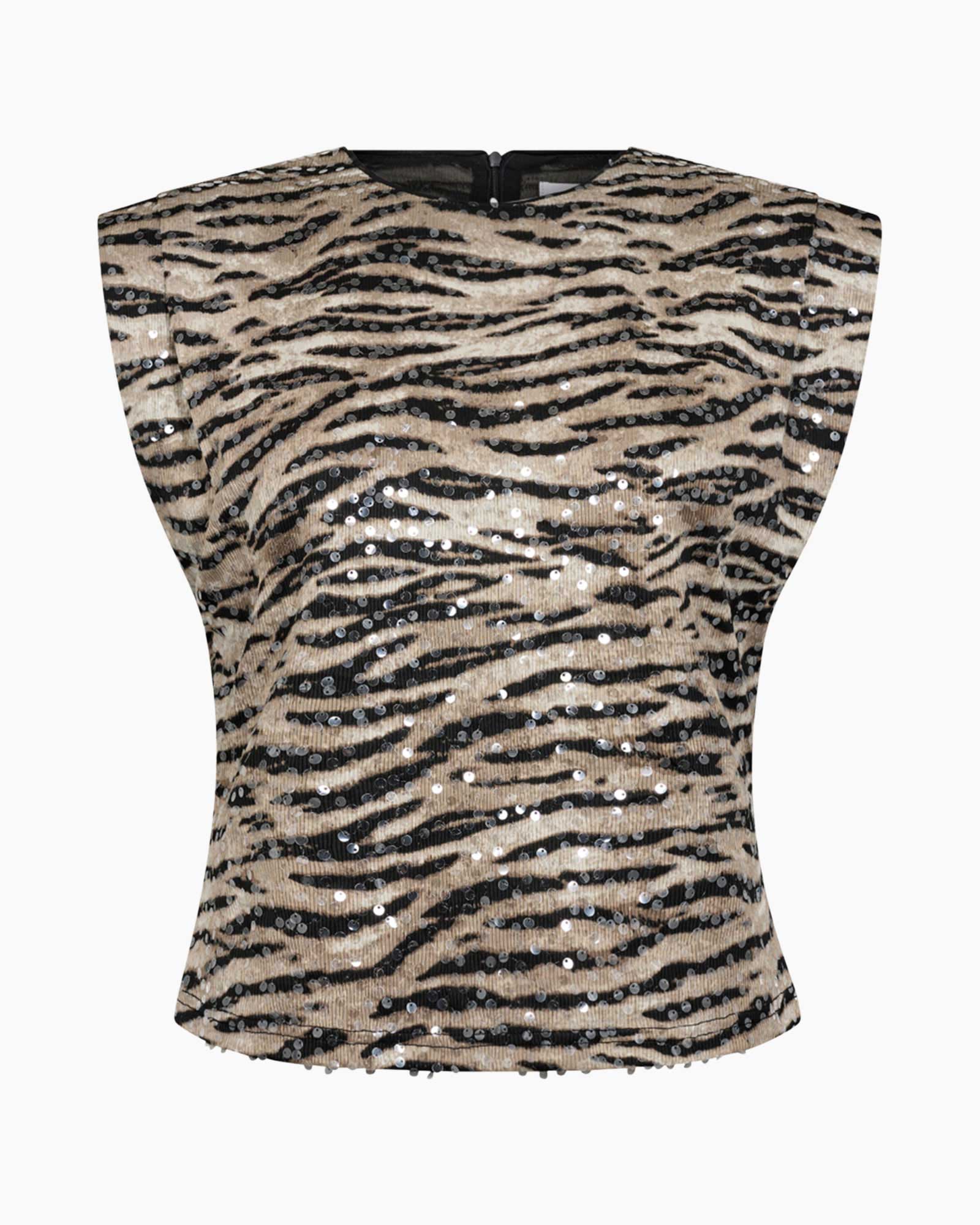 Top Tiger Sequin Ecru