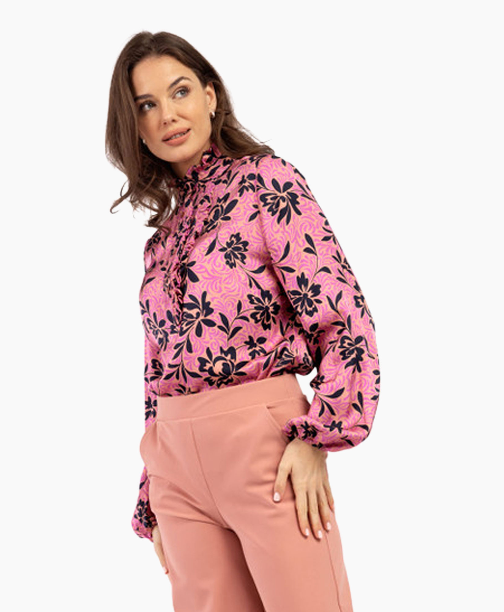 Blouse Odette Satin Blooming COMBO L