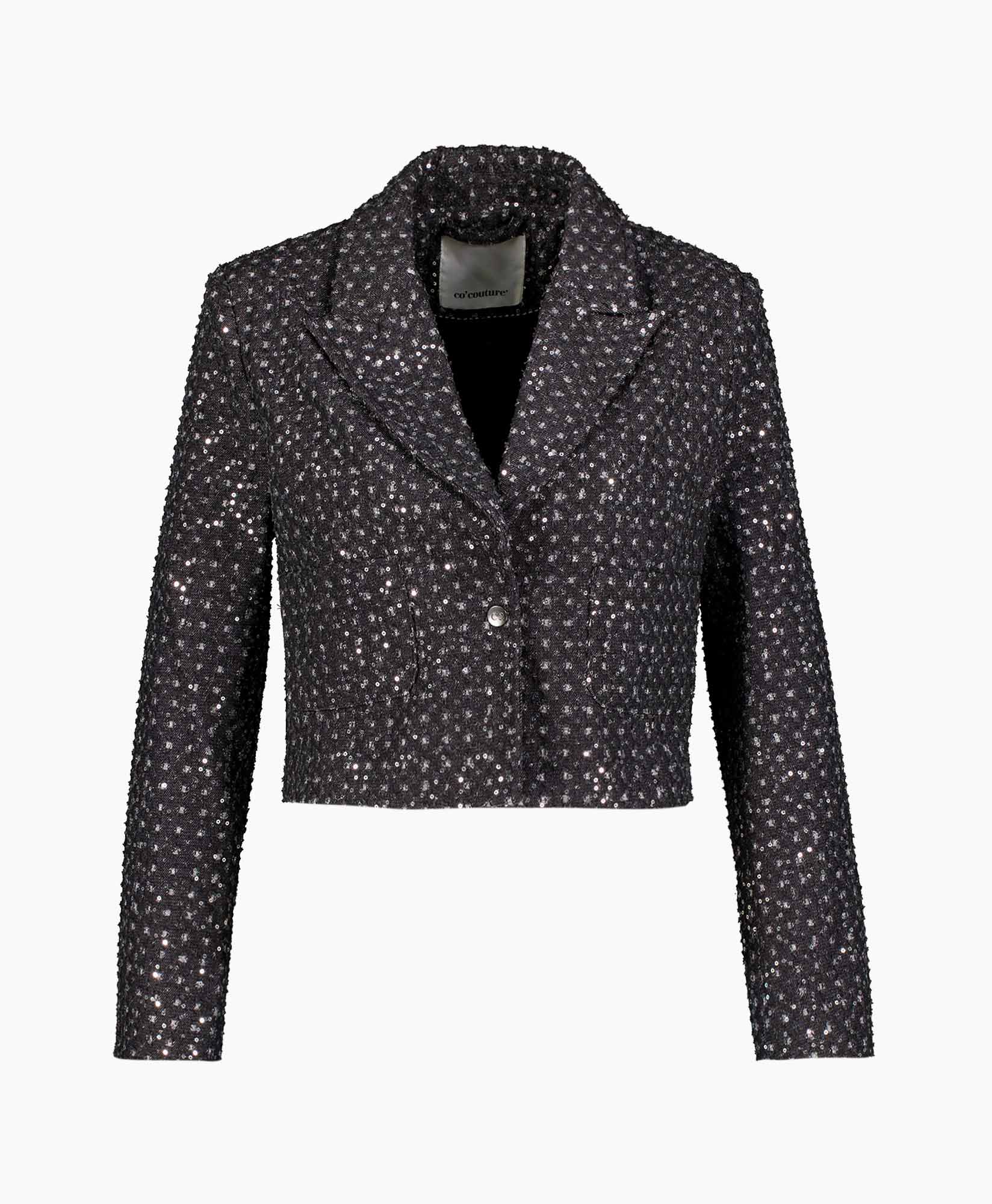 Jasje Sequin Denim Zwart