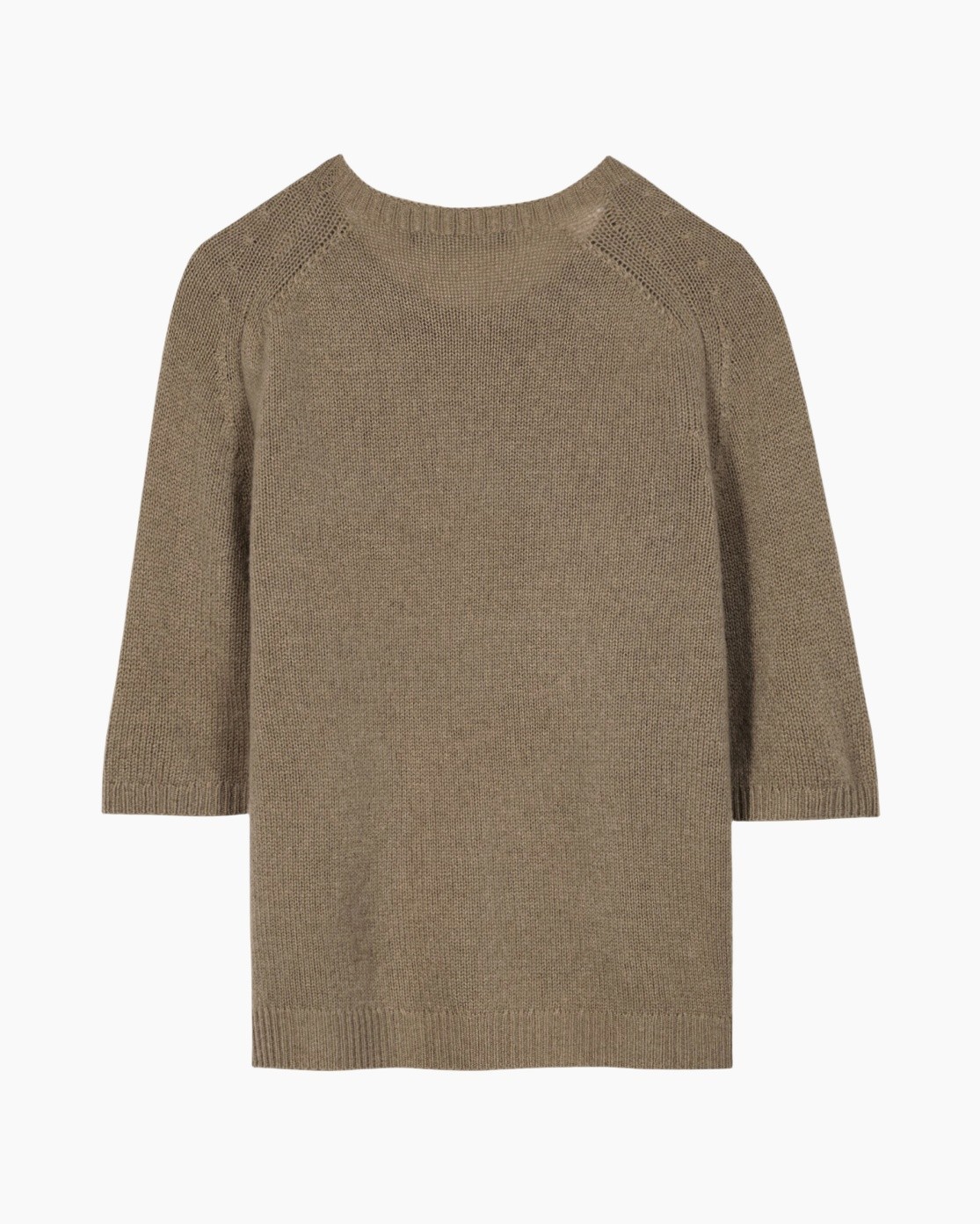 brei, sweater, pullover, lange mouwen, beige