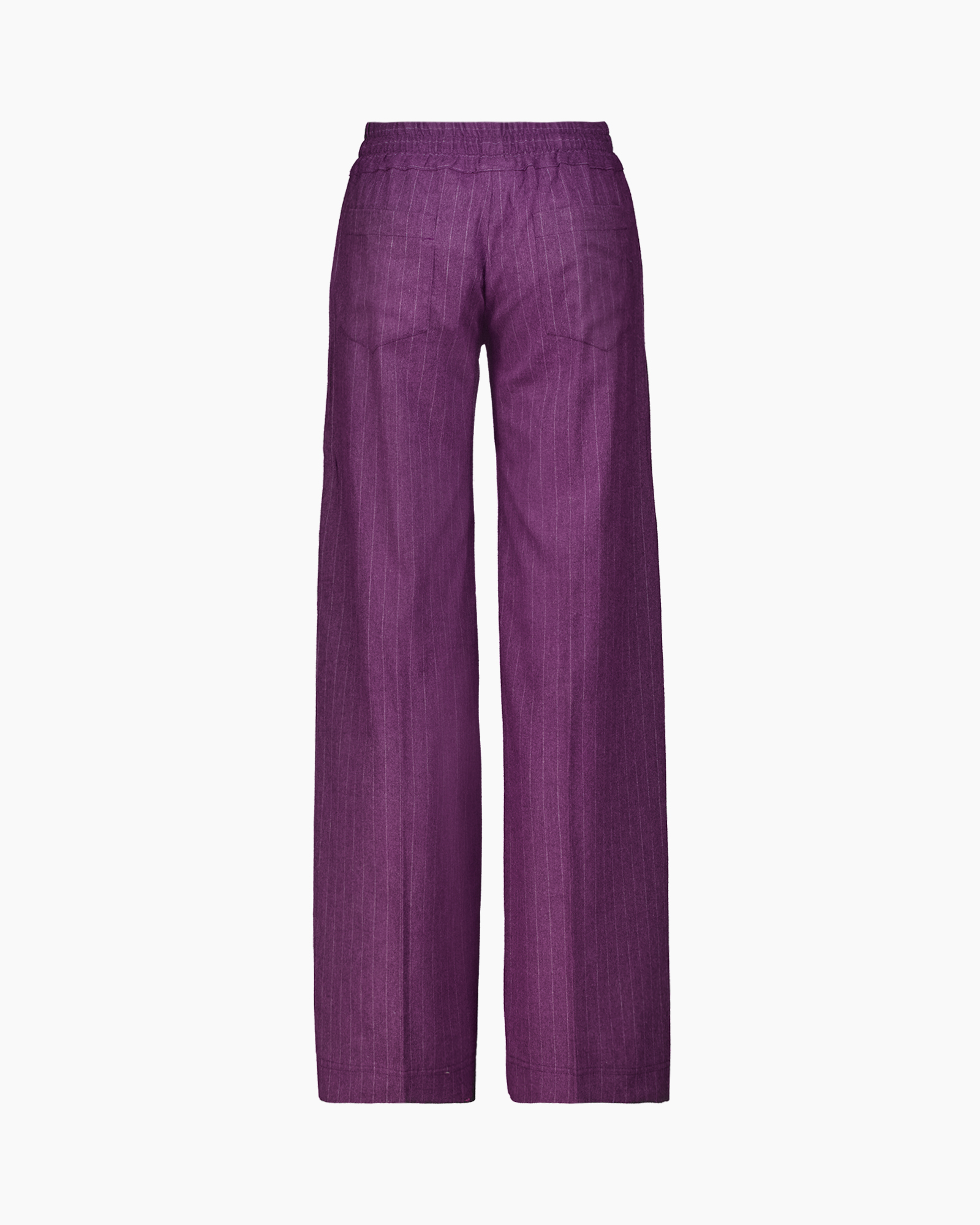 Pantalon Honey Flanel Touch Pin Striped donker rood