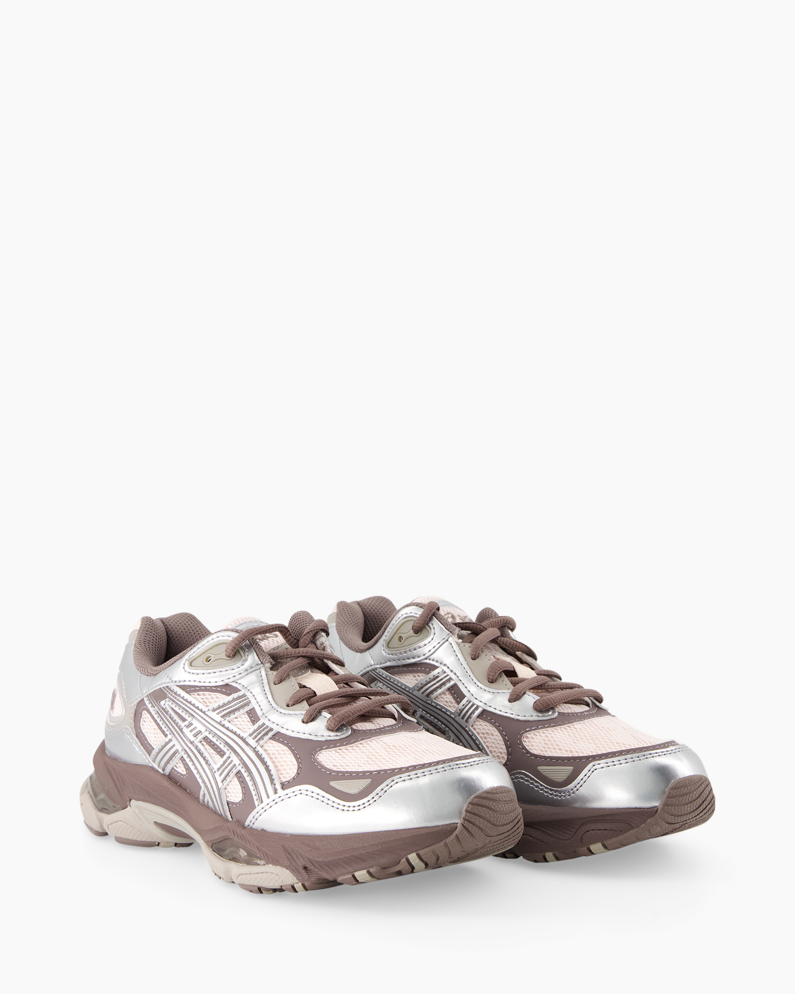 sneaker, hardloopschoen, mesh, roze, bruin