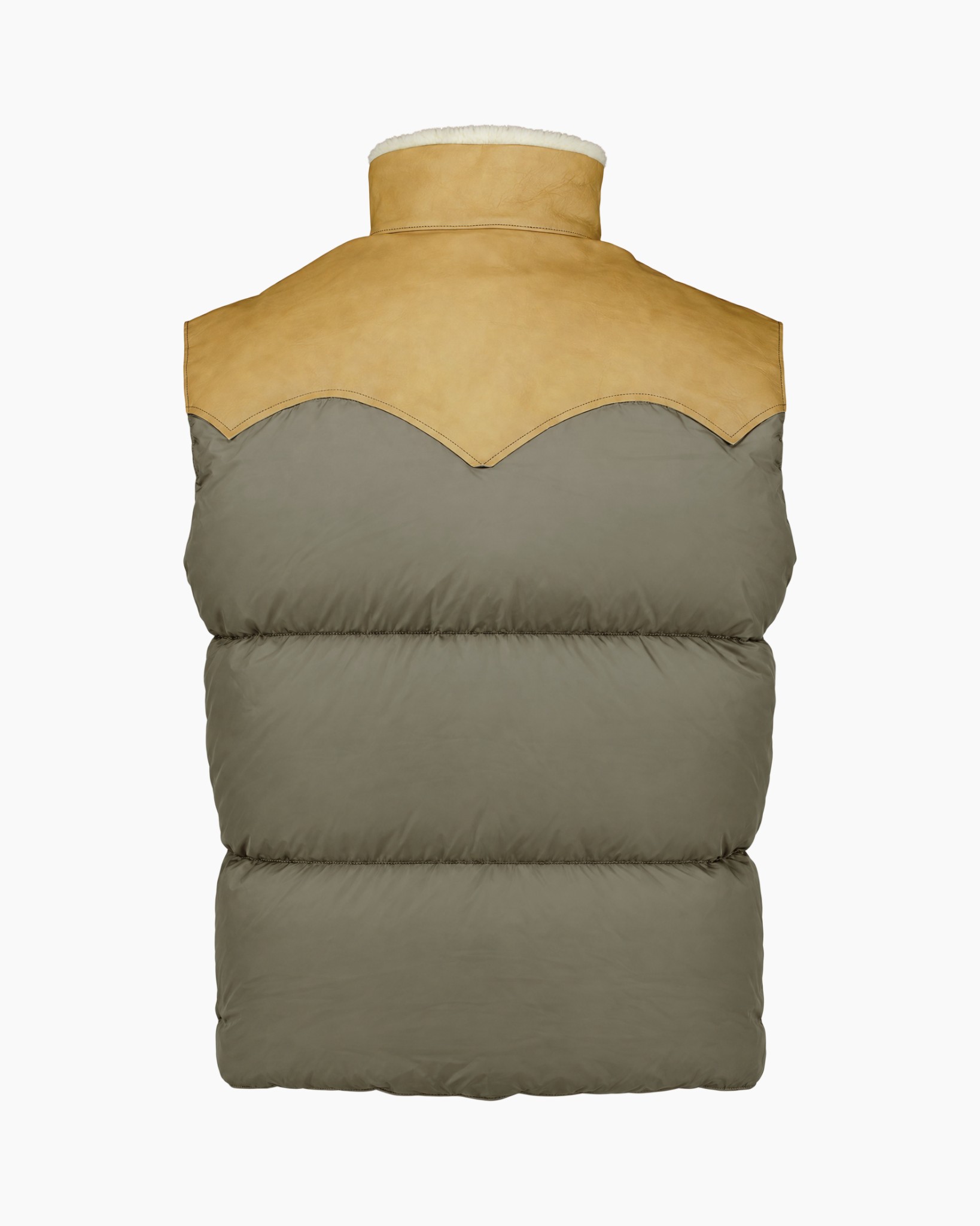 donsvest puffer, mouwloos, synthetische vulling, rits, tweekleurig