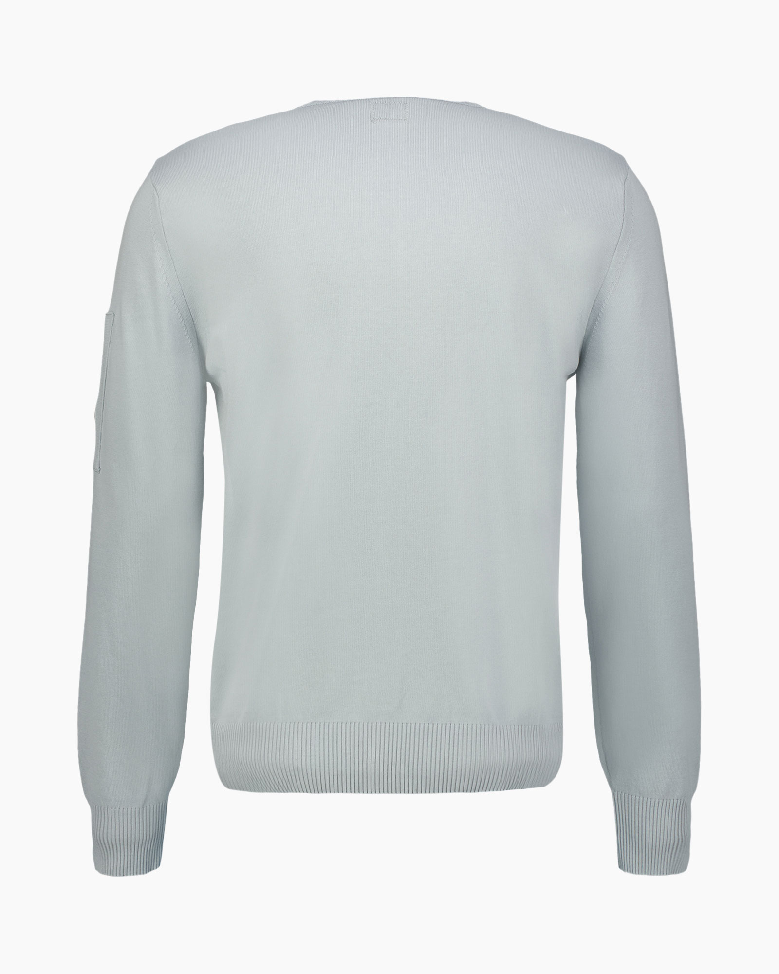 Pullover Cotton Crepe Crewneck Goggle Licht Grijs