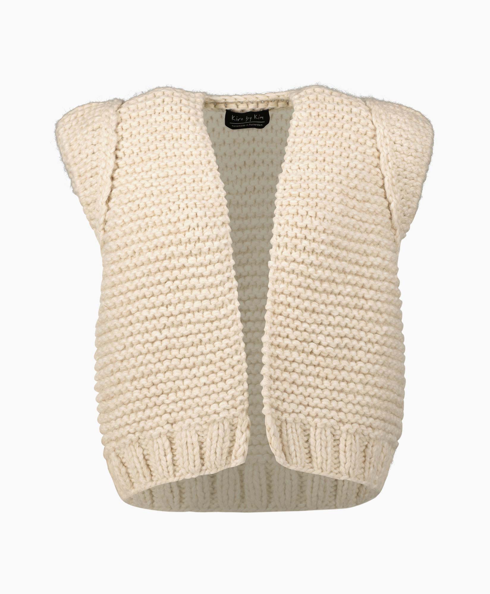 Kiro By Kim Vest Kiro Cotton Gilet Wit