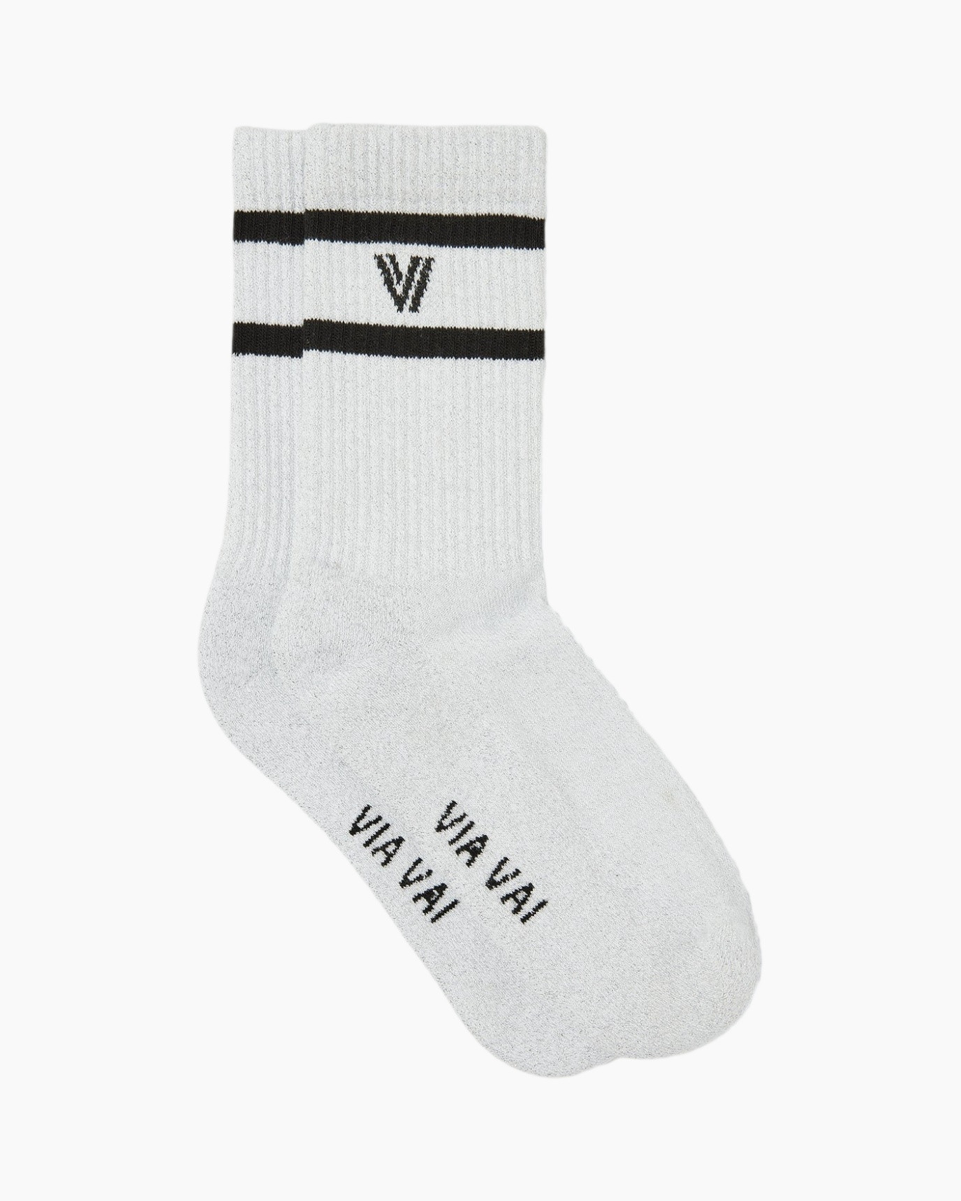 socks, crew socks, white, striped, knit