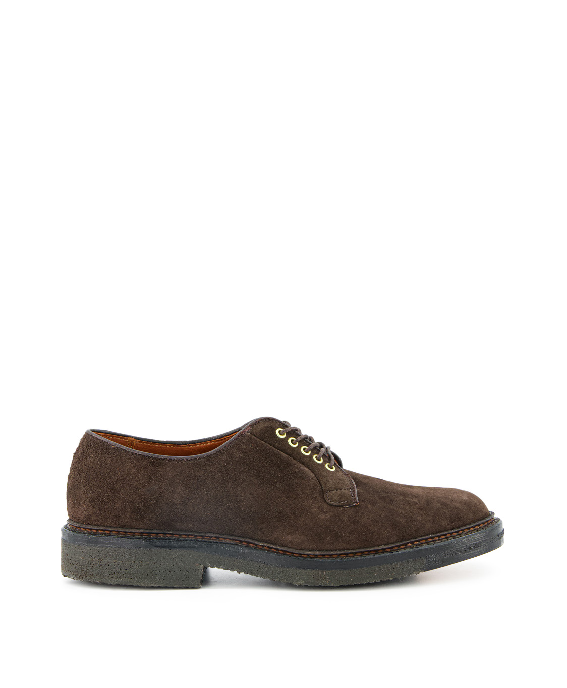 Alden Plain Toe Blucher Crepe Bruin
