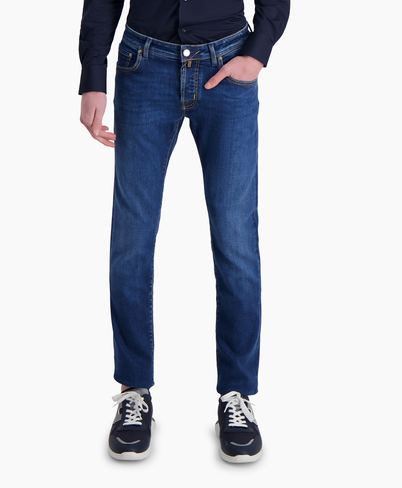 Jeans 5 Pkt Slim Fit Nick Ltd Blauw