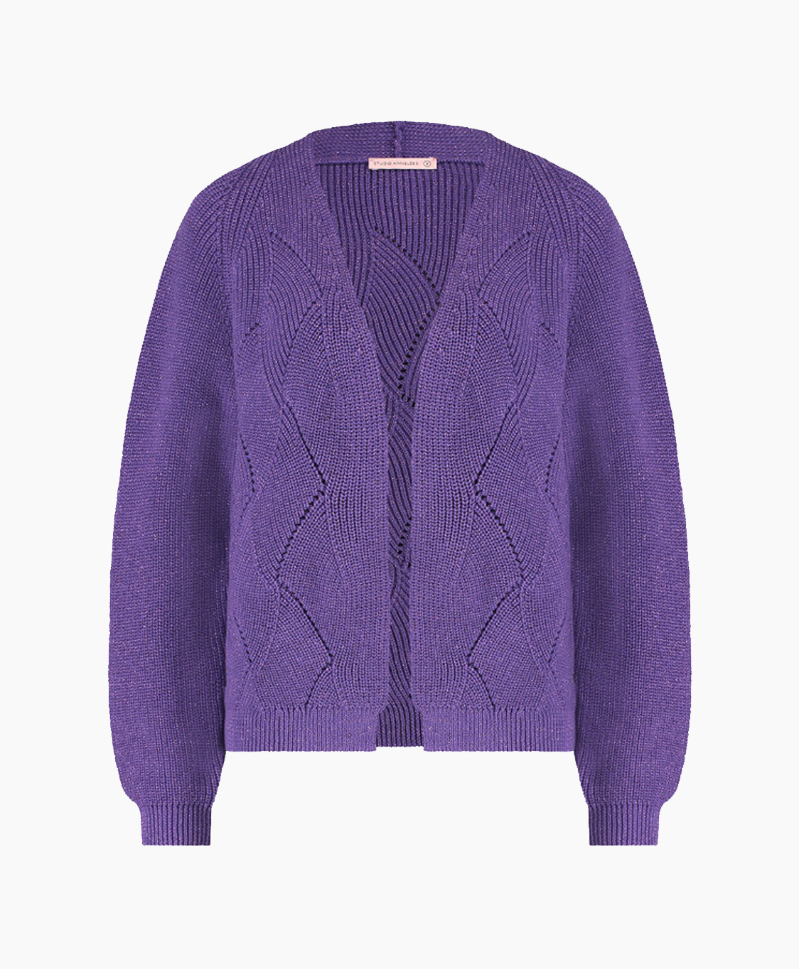 Studio Anneloes Pullover Jorien Ajour Paars