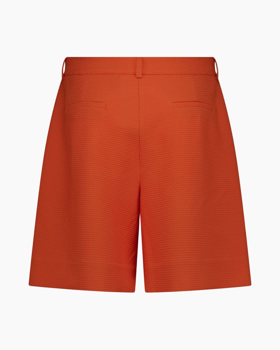 broeken, oranje, achterkant, textured, tailleband