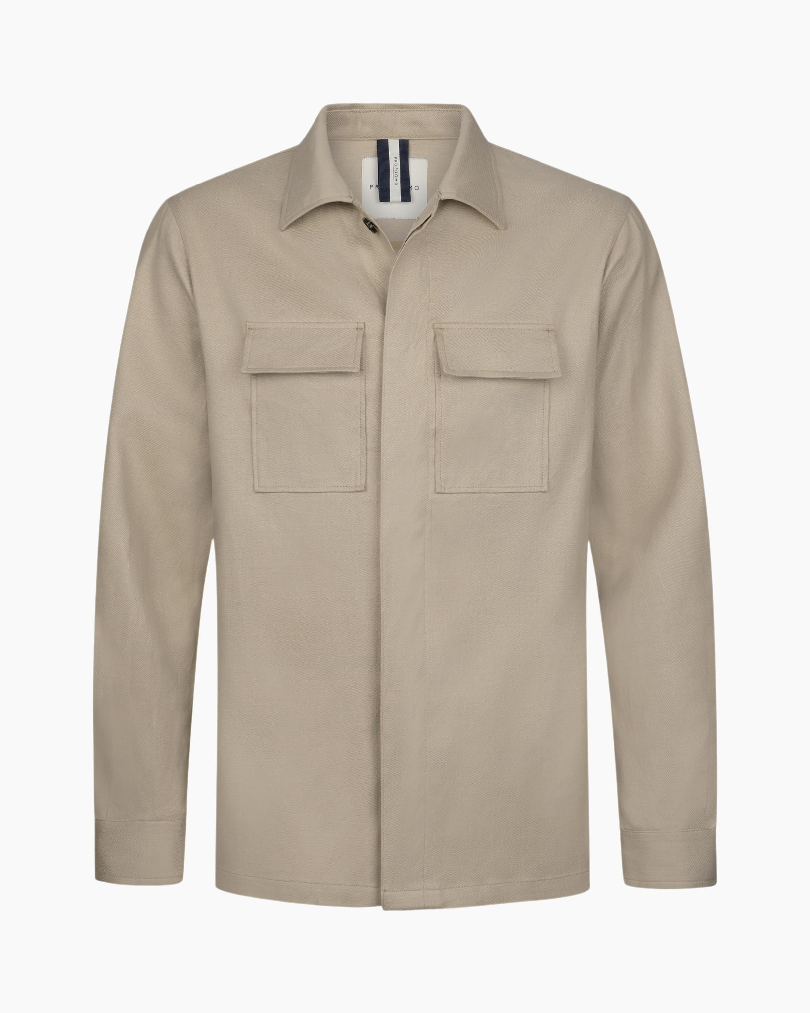 Jas, Lange mouwen, Kaki, Shirt