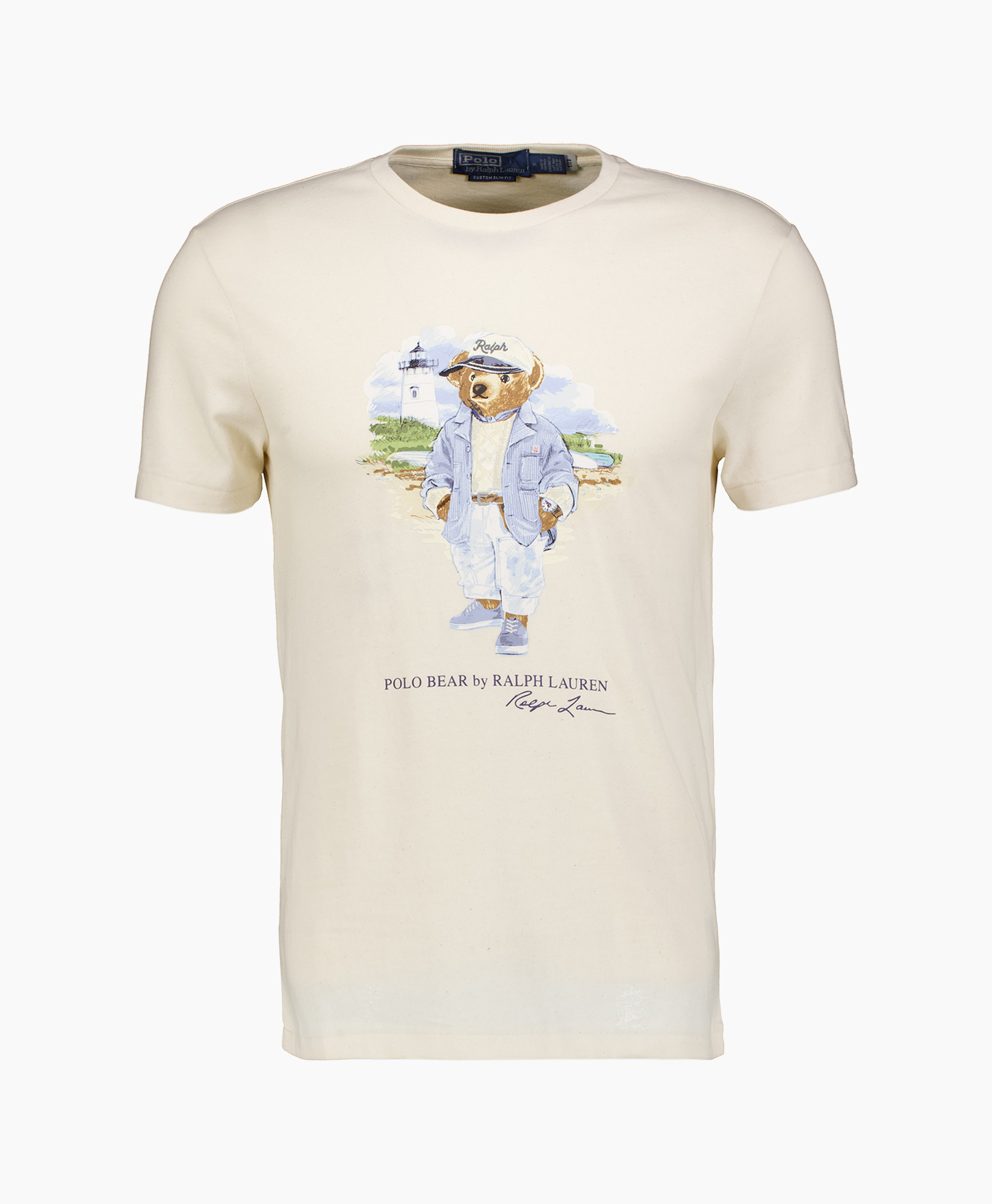 T-shirt Korte Mouw Jersey Bear Off White