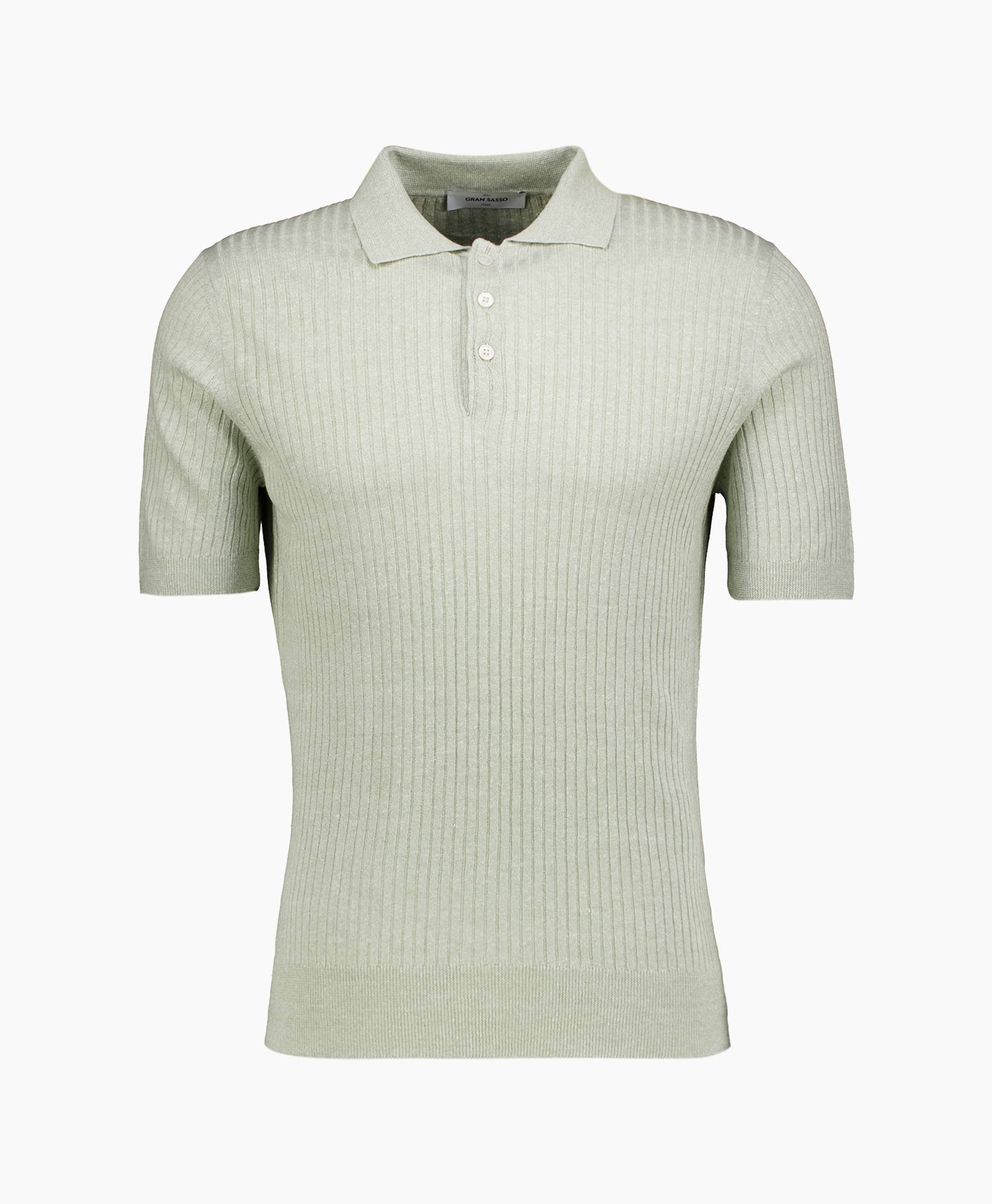 Polo Cotton Linen licht groen