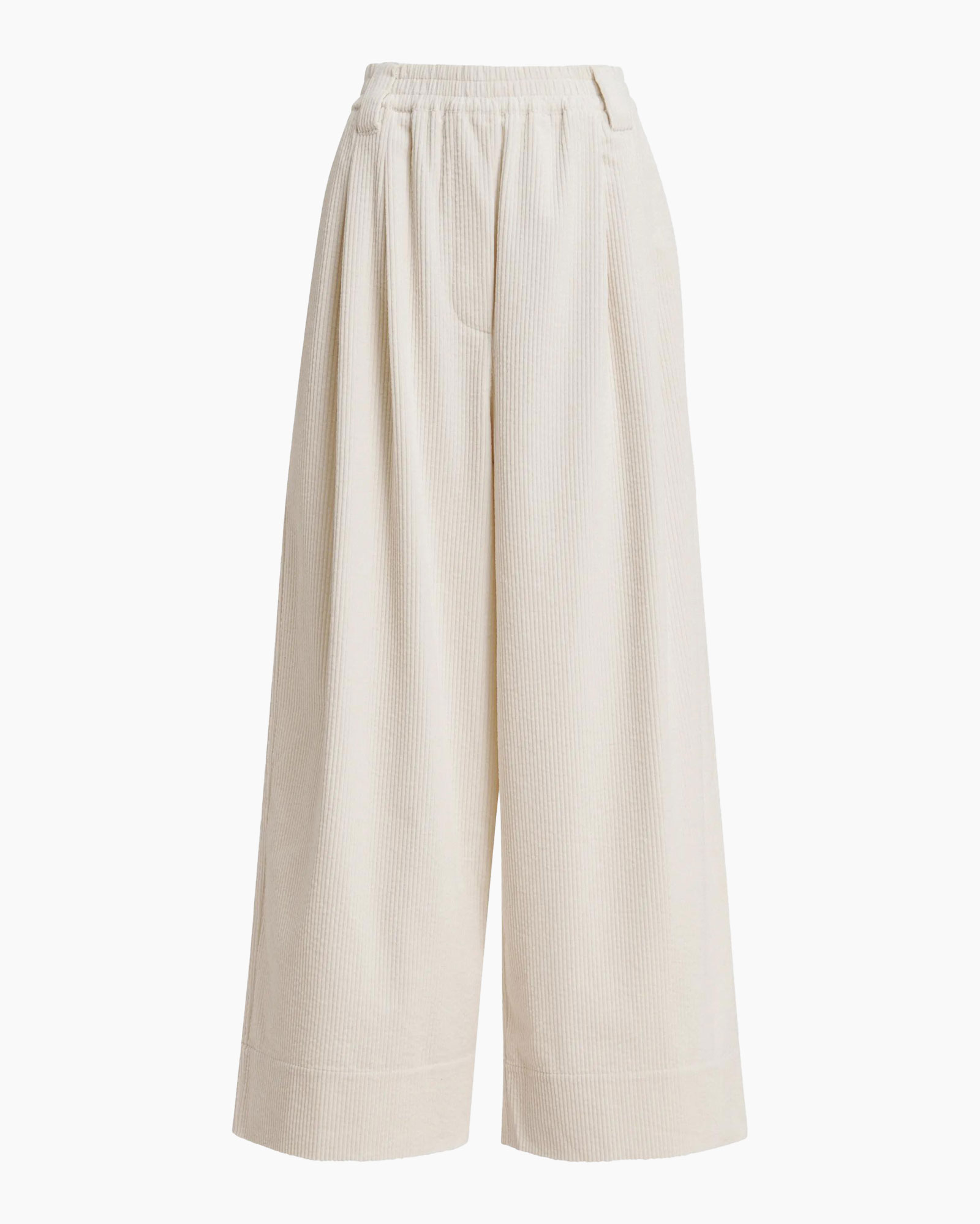 broek, wijdere pijp, palazzo, crepe, beige
