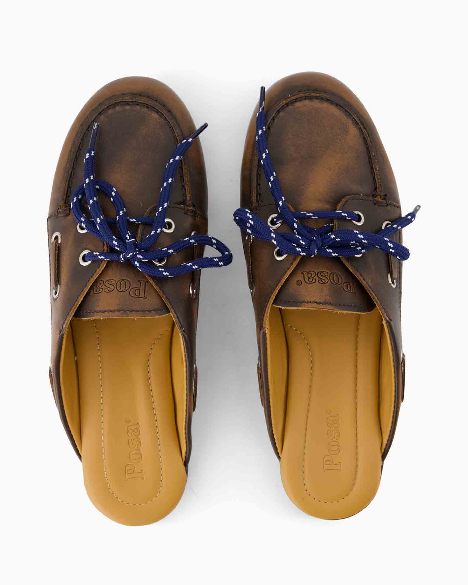 moccasins, leer, bruin, loafers, blauwe_veters