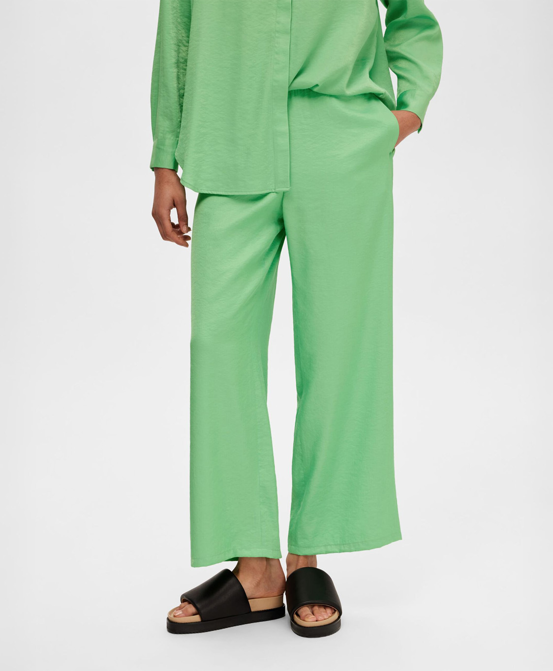 Selected Femme Broek Desiree Groen