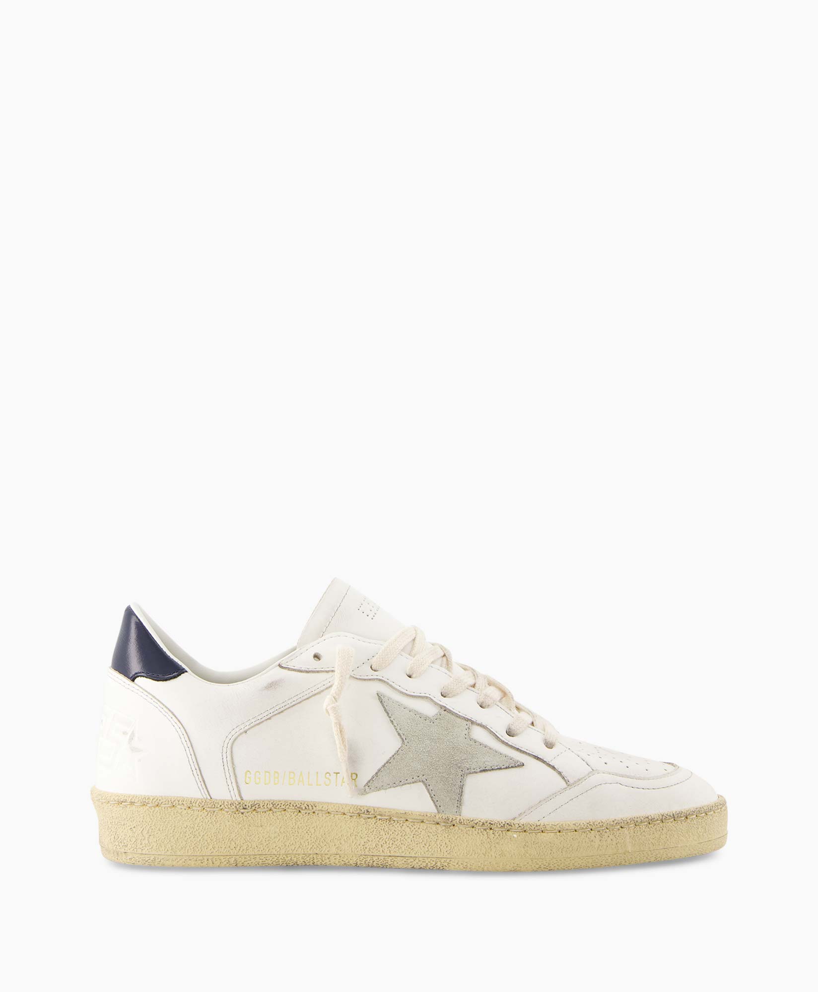 Sneaker Ballstar Leather Upper Suede Star Shiny Le Off White