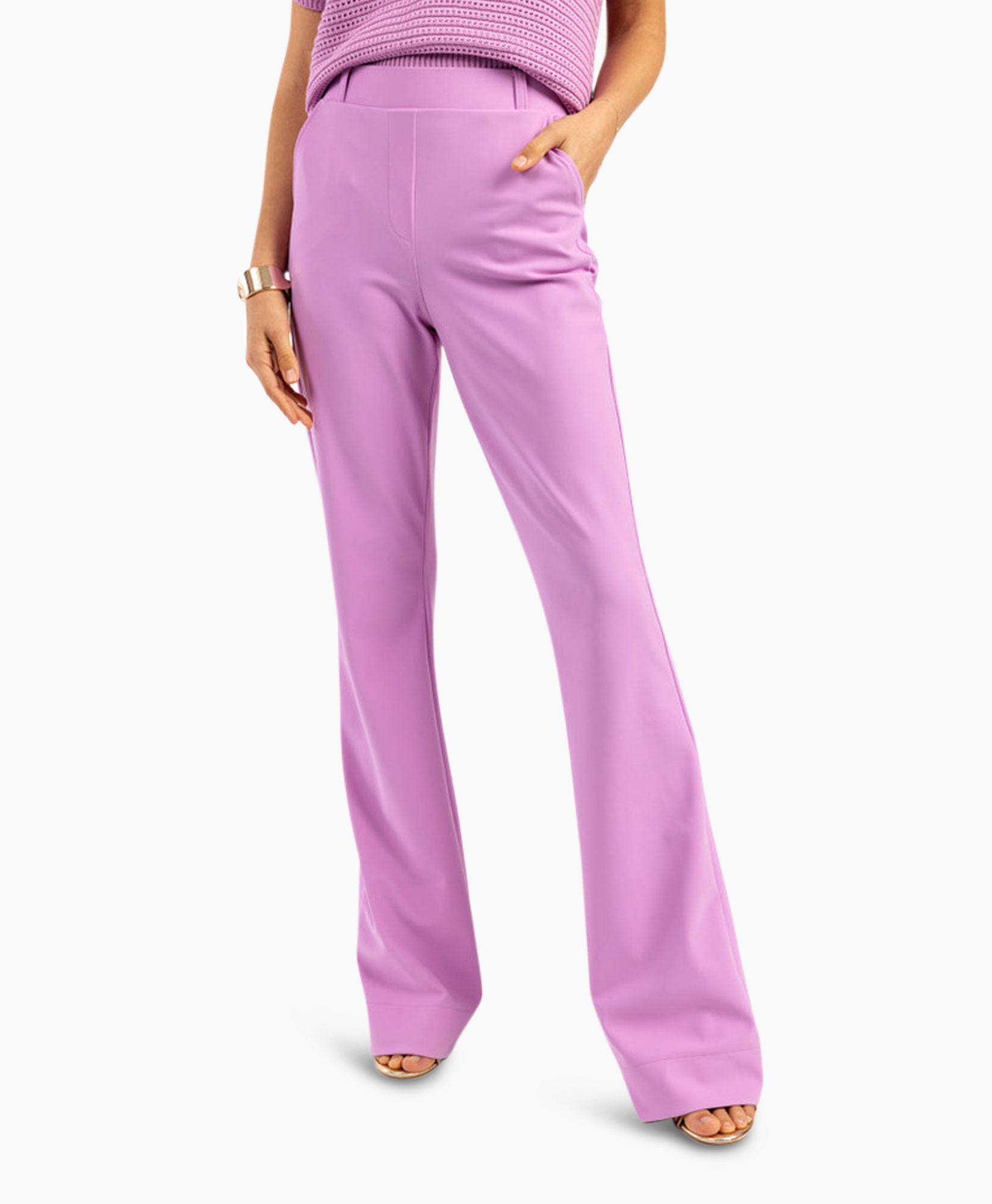 Broek Flair Bonded Trousers Roze