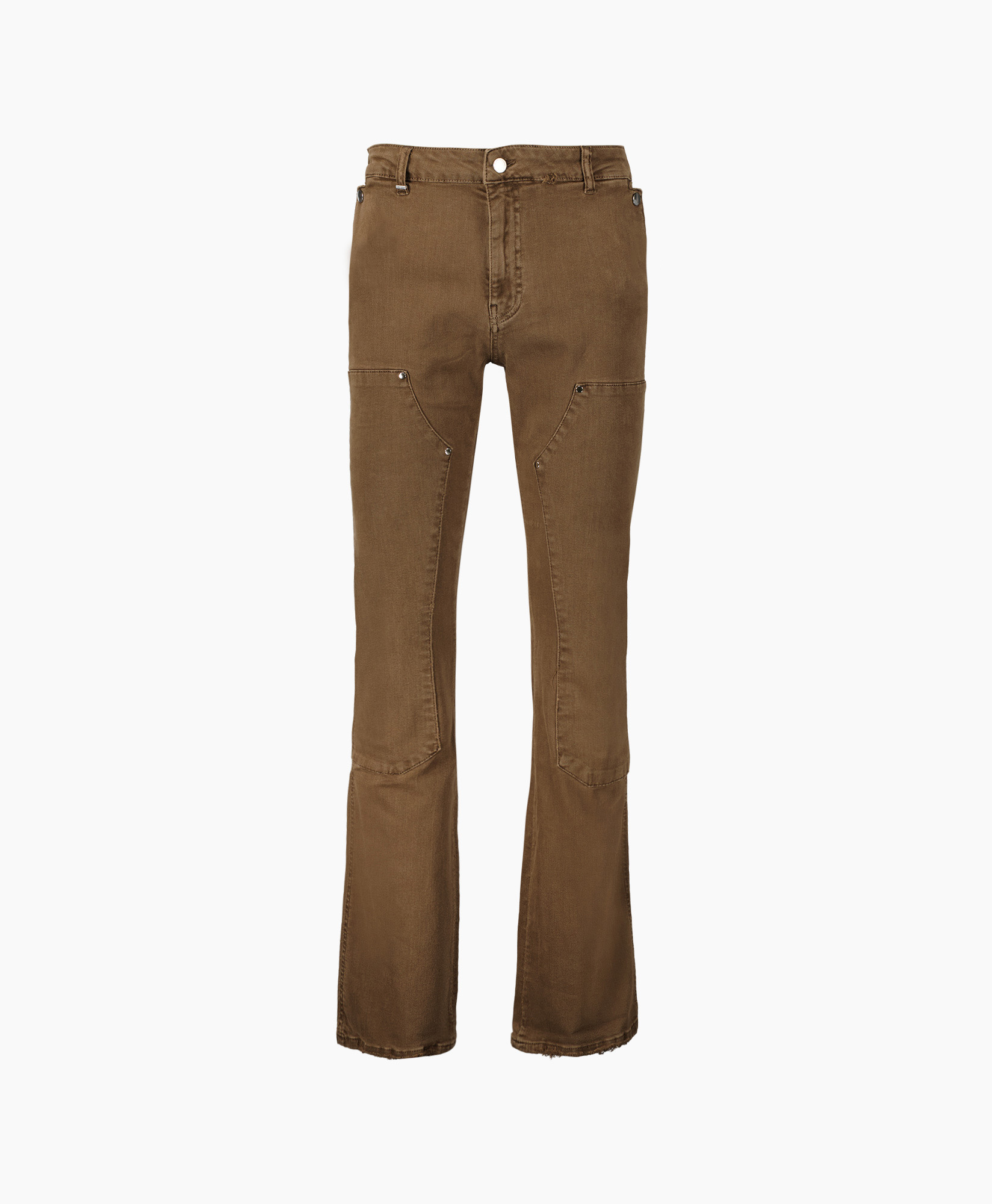 Flaneur Homme Broek Carpenter Brown Denim Bruin