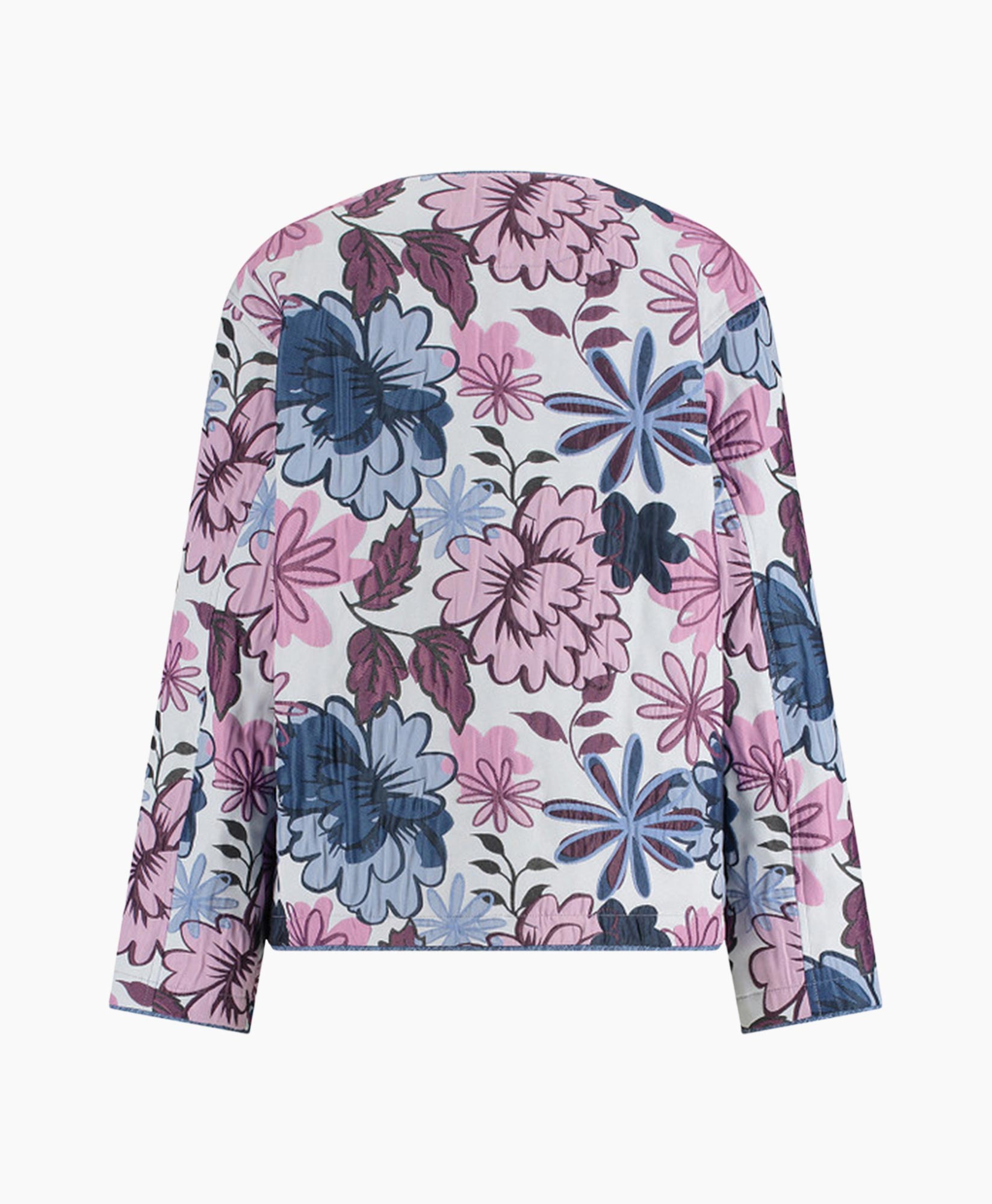 Top Esra Jaquard Flower Jacket Ecru