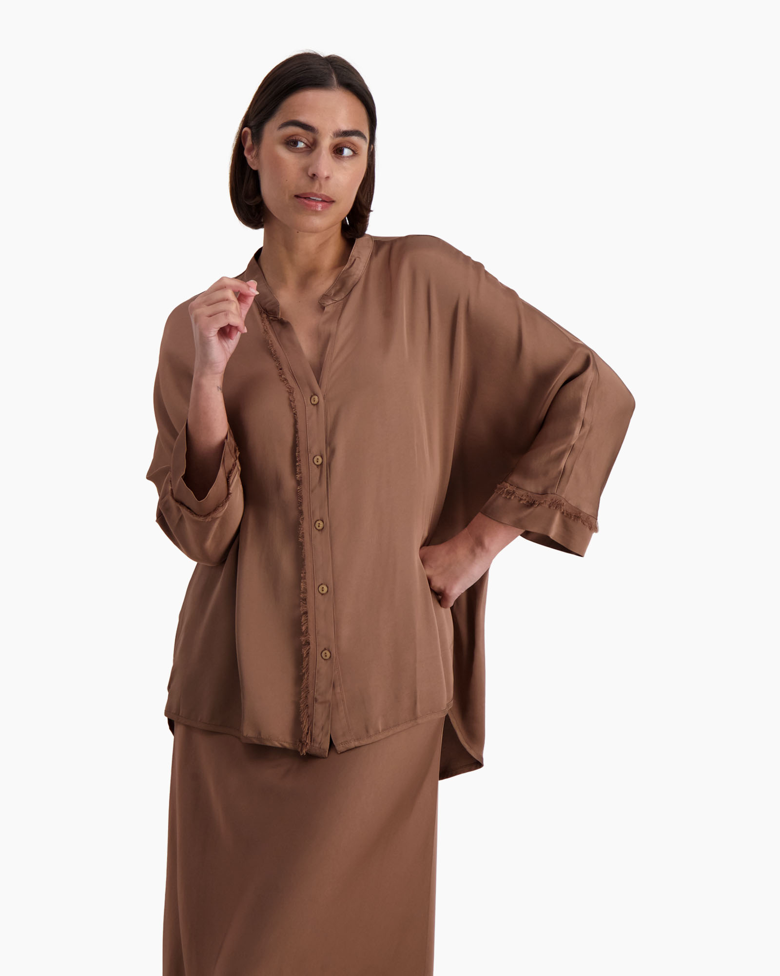 Blouse Foggia Bruin