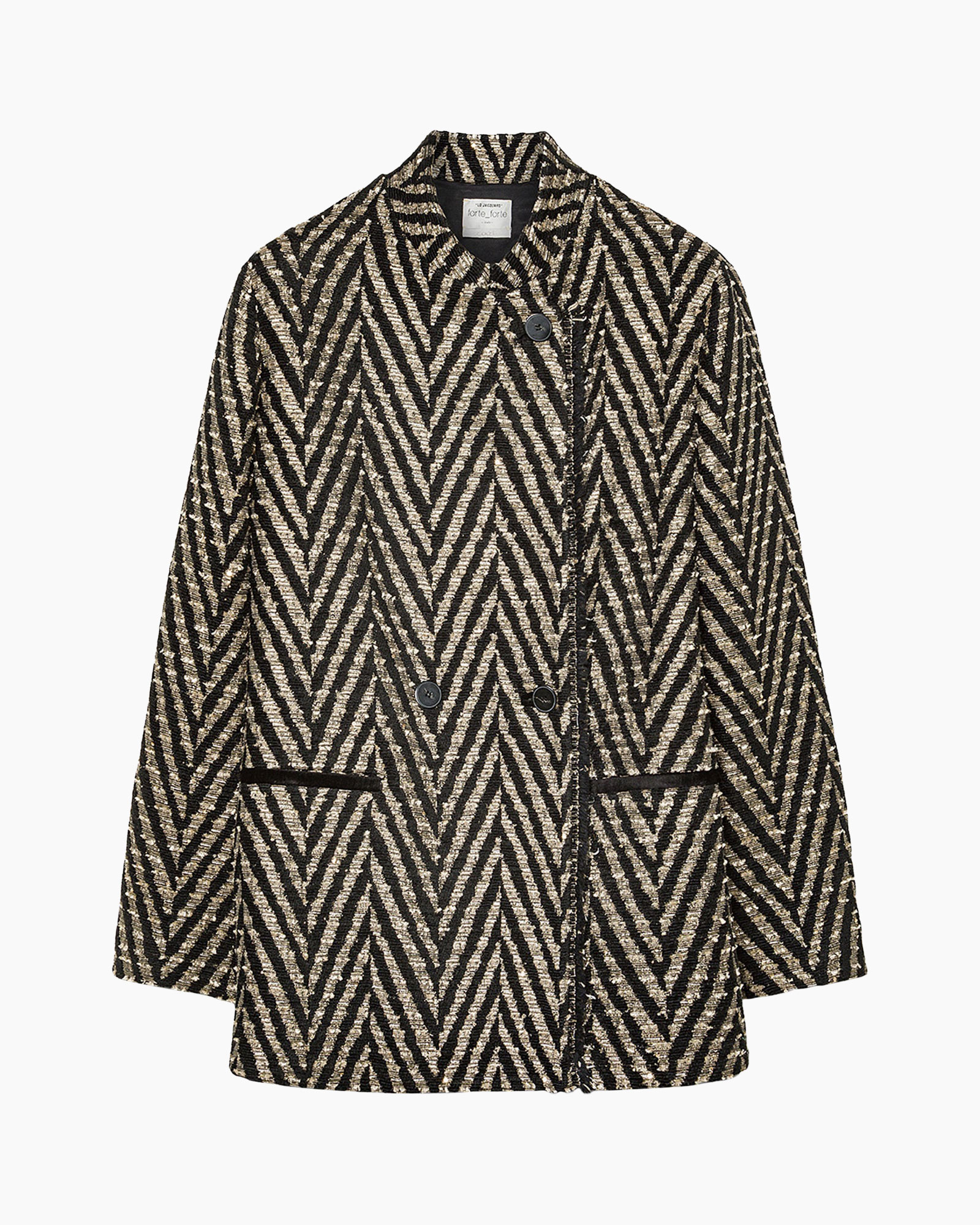 blazer, zagpatroon, metallisch, textuur, knopen