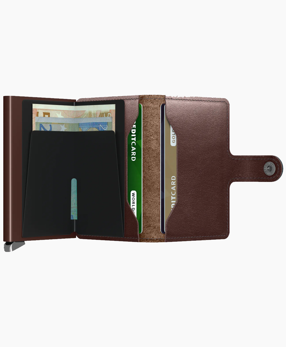 Secrid Diversen Premium Miniwallet Dusk Dark Brown Bruin