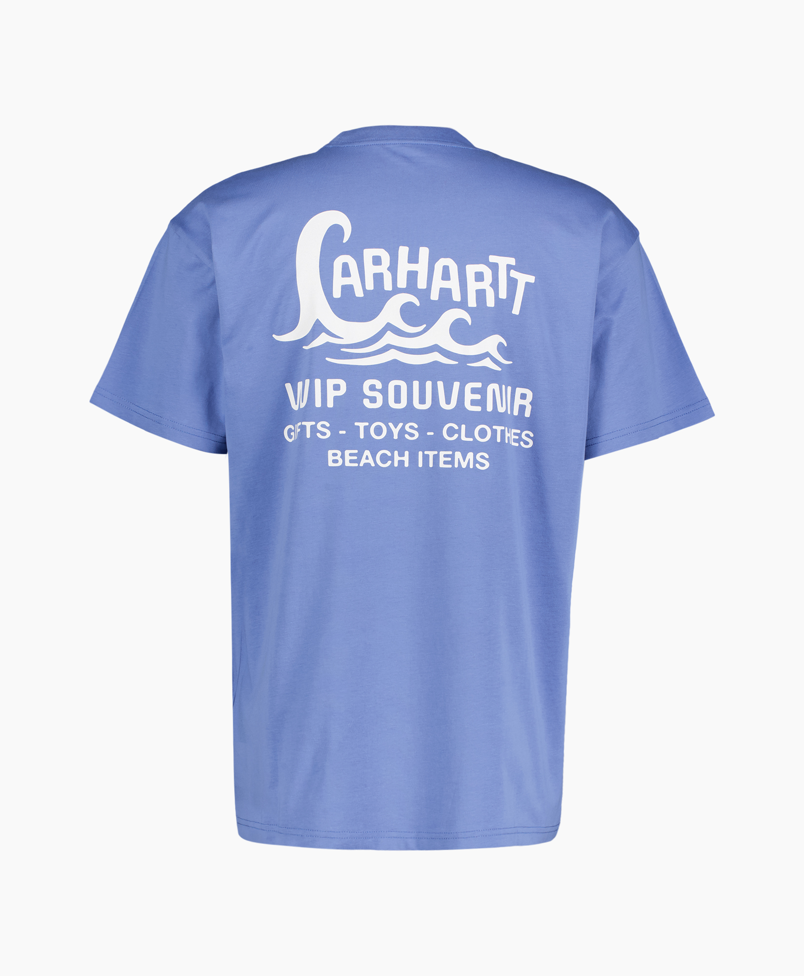 t-shirt, korte mouw, blauw, logo, grafisch