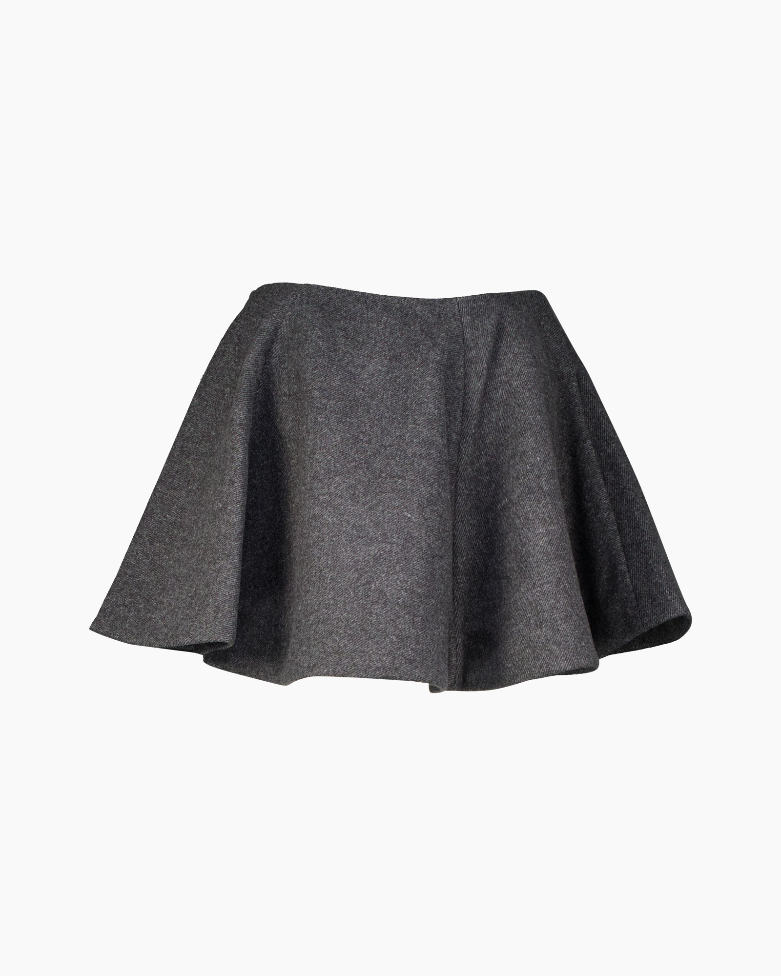 rok, mini rok, asymmetrisch, uitlopend, grijs