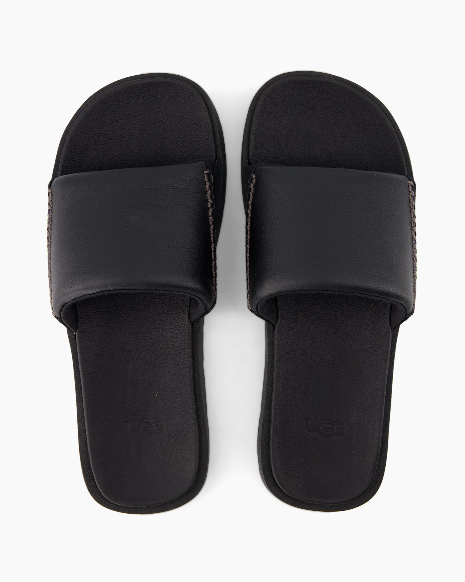 slippers, sandalen, open-toe, zwart, klitten