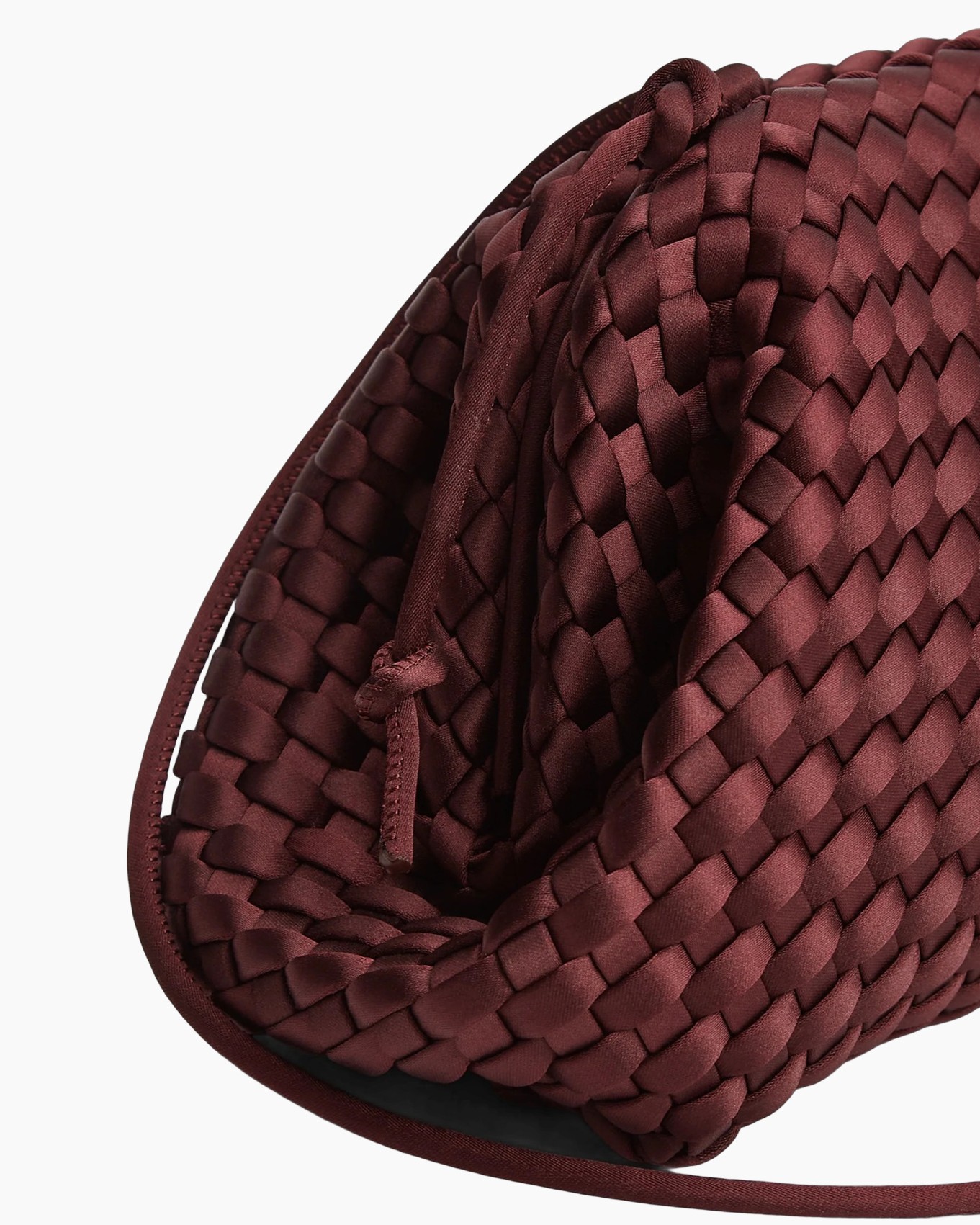 gewoven, tas, rood, schoudertas, handtas