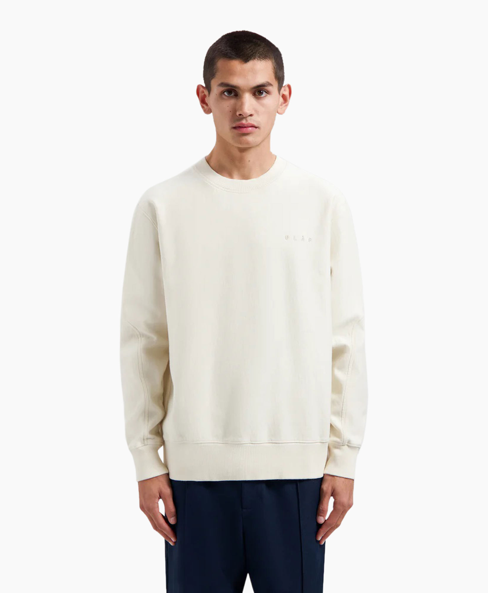 Pullover Face Chainstitch Off White