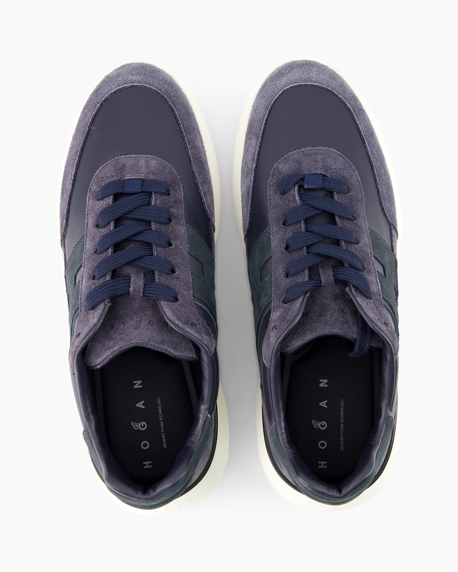 sneaker, veters, blauw, suede, sportief