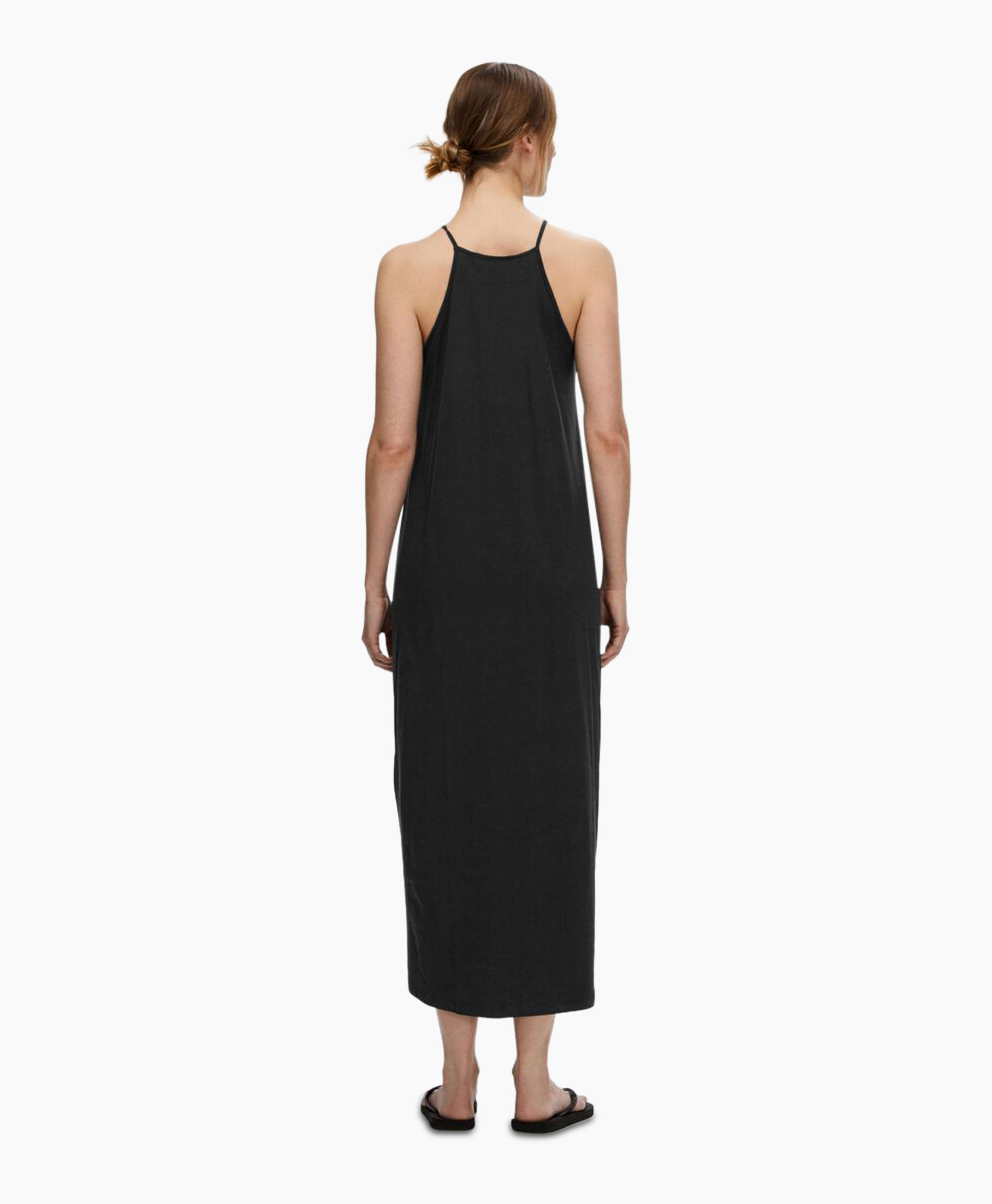 Jurk Anola Sl Ankle Dress Zwart