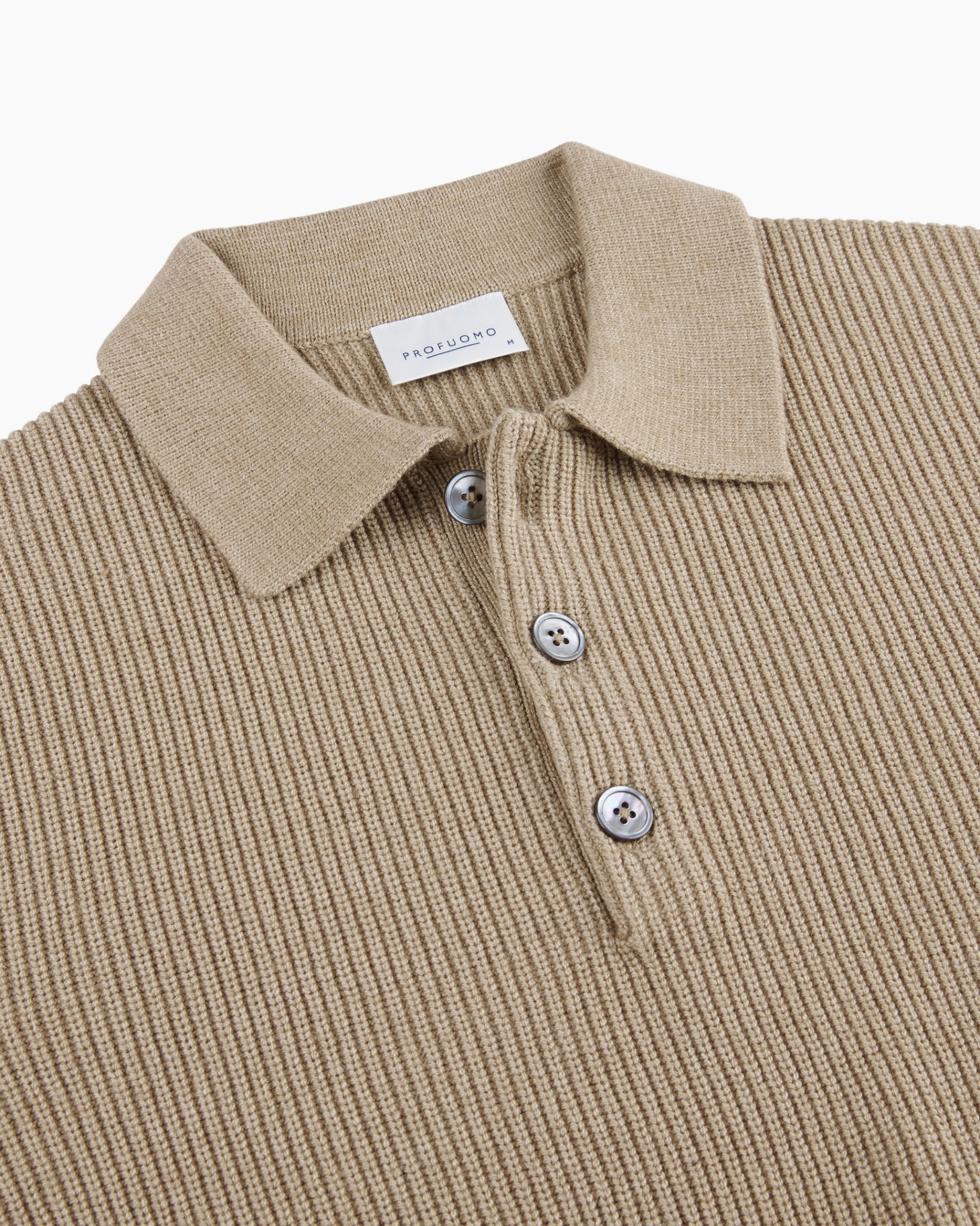 Trui Polo Ls Beige Beige